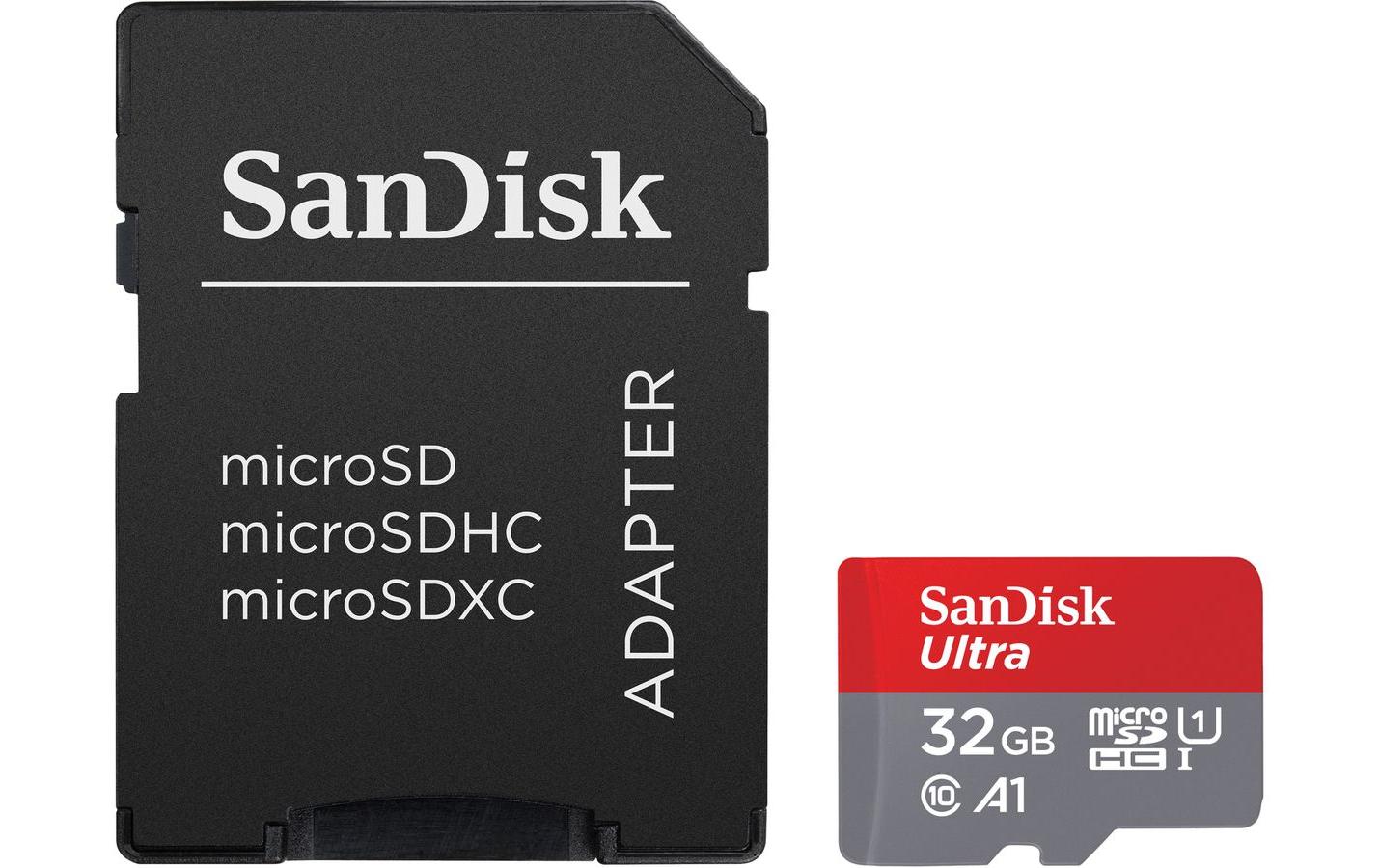 SanDisk Ultra microSDHC Speicherkarte – 32 GB, UHS-I, Klasse 10 A1 120 MB/s