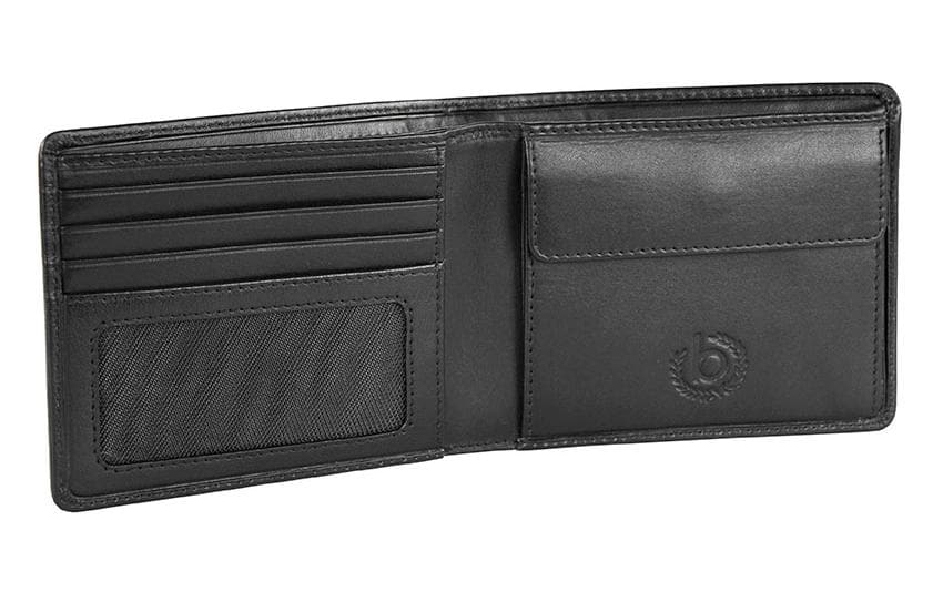 Bugatti cases Bugatti – Kartenetui Primo – 4 Kartenfächer, Münzfach – 115 × 90 × 15 mm – Rindleder – Schwarz – 1 Stk.
