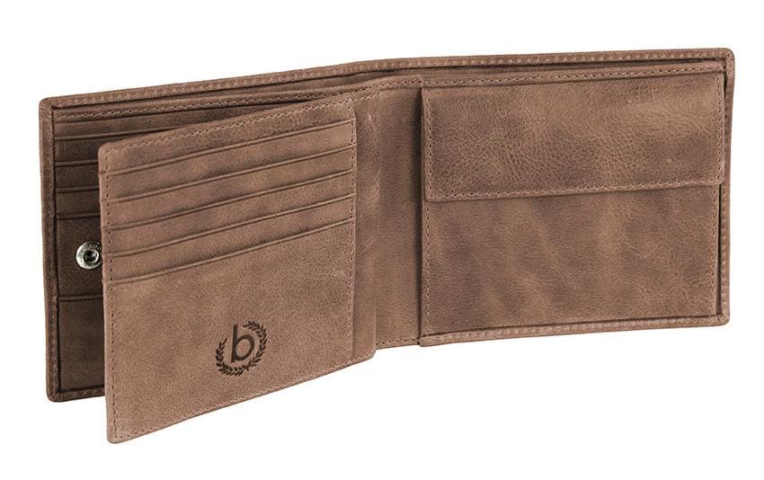 Bugatti cases Bugatti – Brieftasche Volo – 10 Kartenfächer, Münzfach – 117×97×20 mm – Braun, Leder