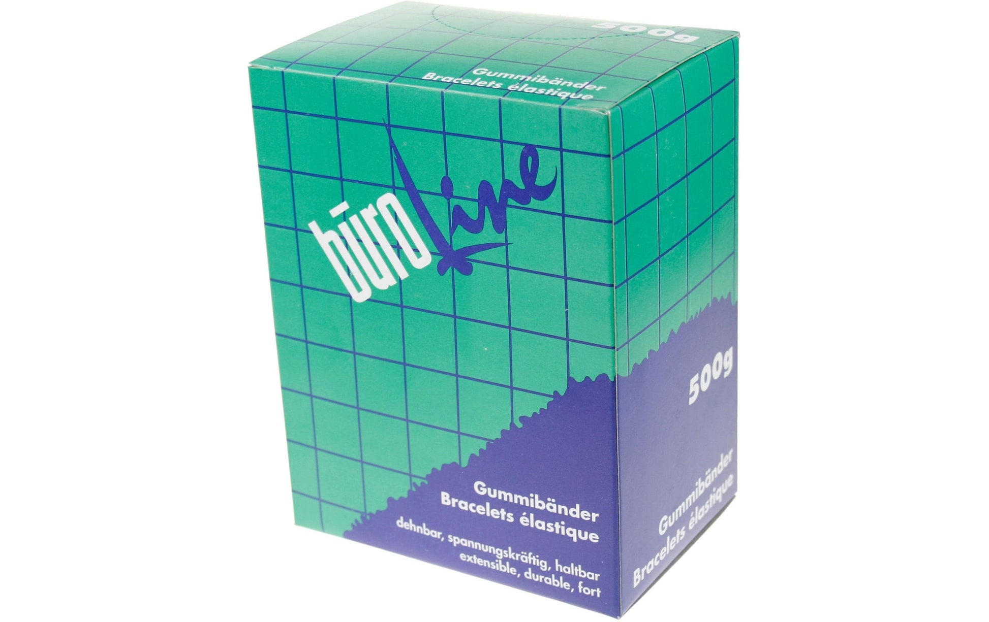 Buroline Büroline Gummibänder – 1,3 mm, Ø 20 mm, Braun, Naturkautschuk, 500 g