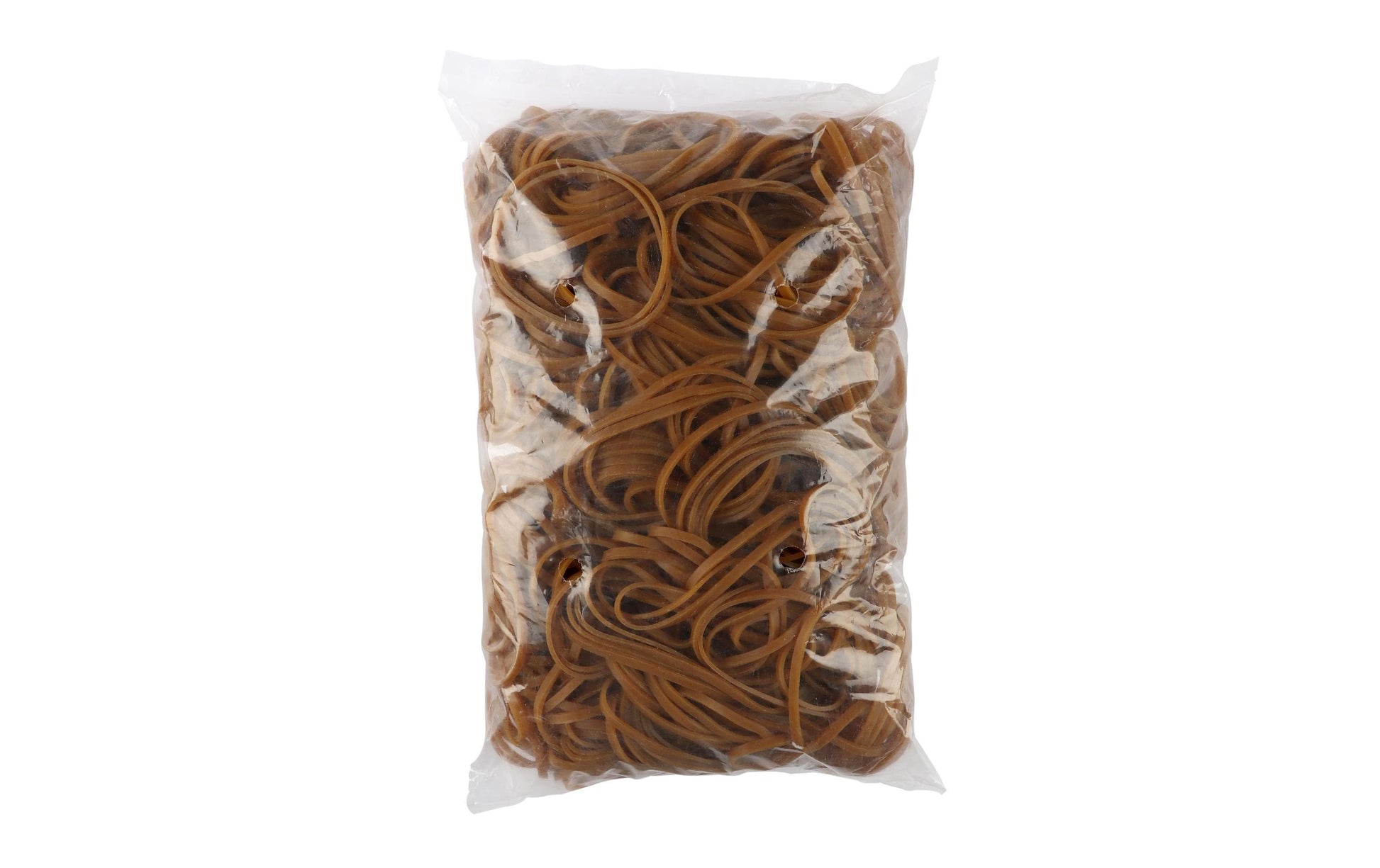 Buroline Büroline Gummibänder – 3 × 90 mm, Ø 60 mm, Braun, Naturkautschuk, 500 g