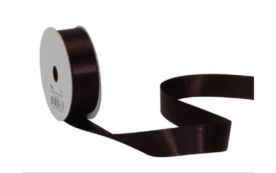 Spyk Geschenkband Satin Schwarz – 15 mm × 5 m – 1 Stk.