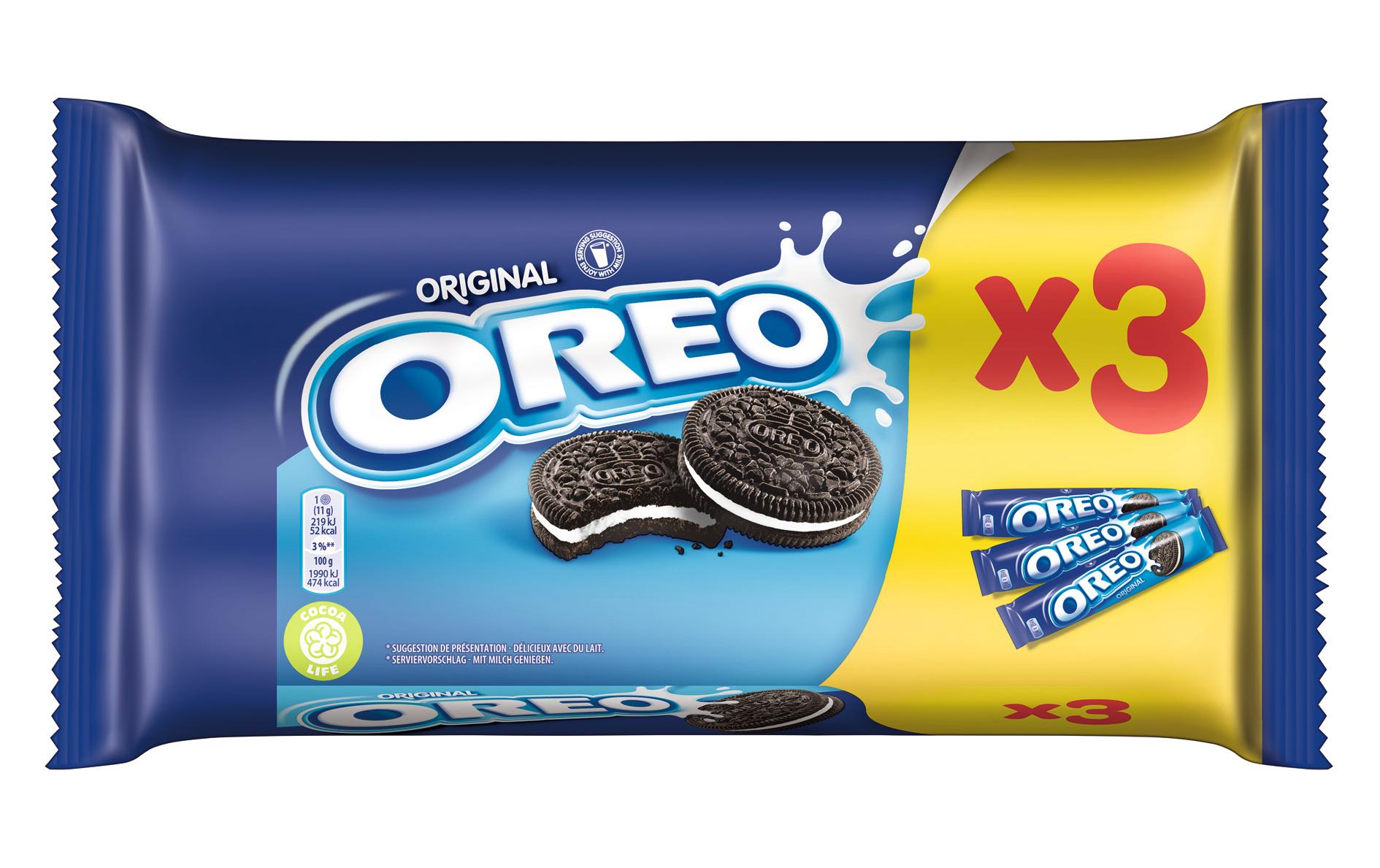 OREO Original Guetzli – Vanille – 3 × 154 g