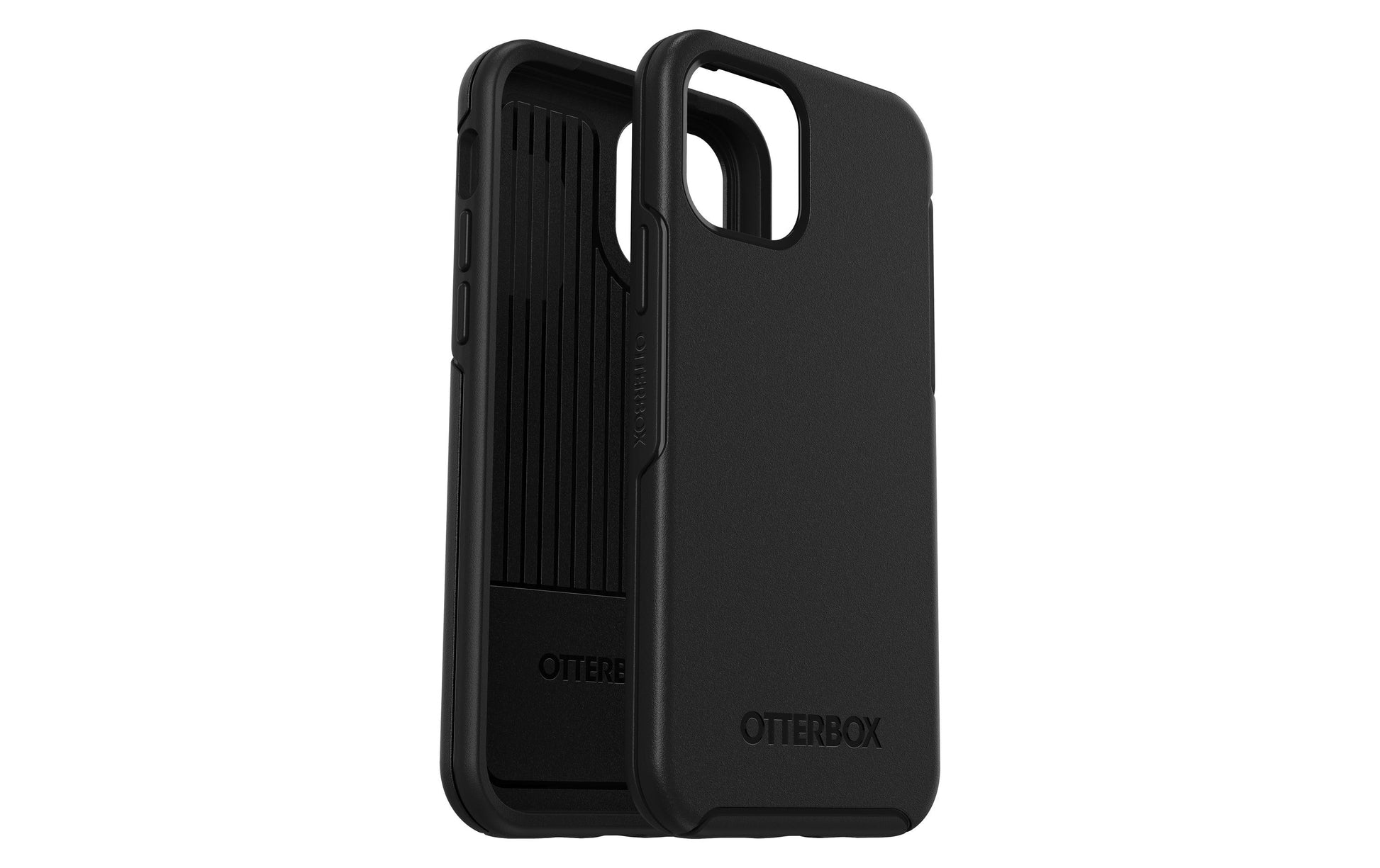 OtterBox Symmetry – Backcover – für Apple iPhone 12 Pro, Synthetik-Kautschuk, Schwarz