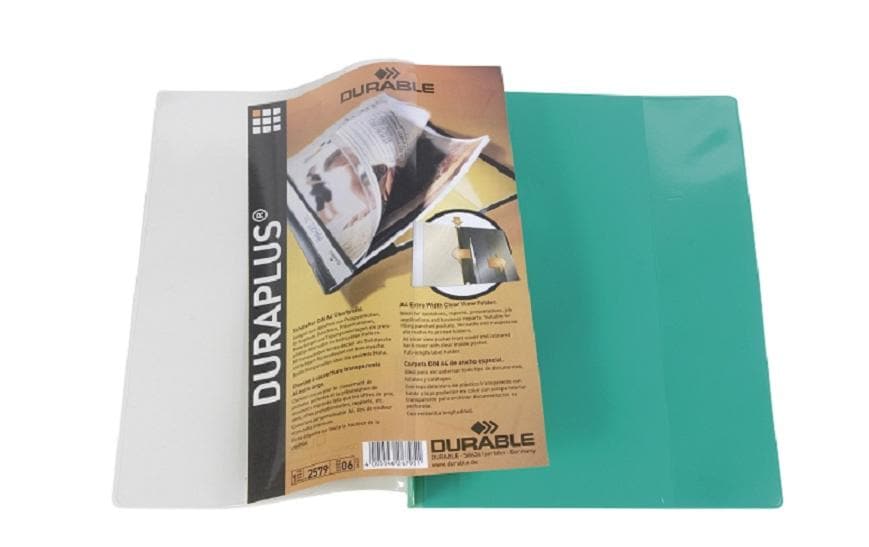 Durable Schnellhefter – A4, Kunststoff, Grün, Beschriftungsfeld