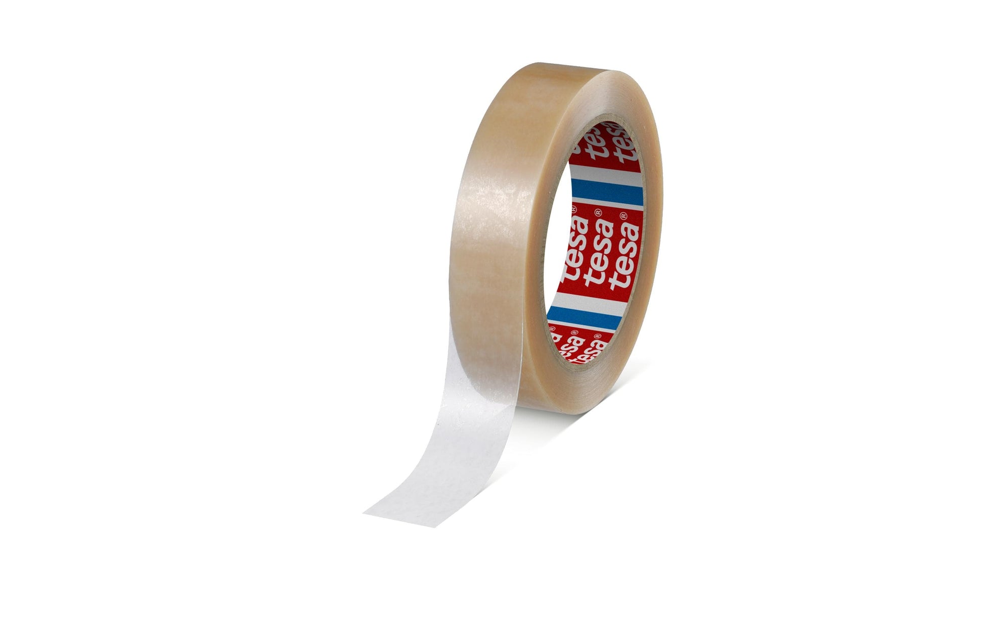 TESA Ultra - Verpackungsklebeband, PVC, transparent - 25 mm × 66 m
