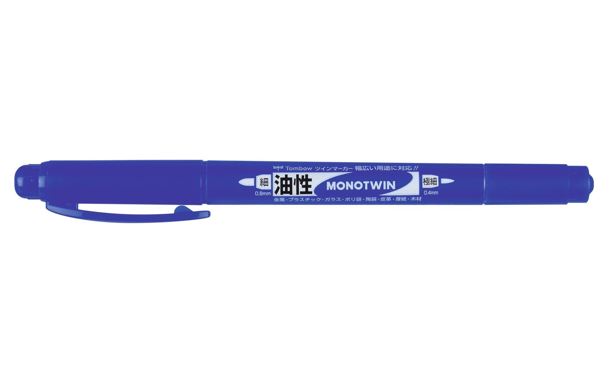 Tombow MONO twin Permanentmarker – Doppeltspitze 0,4/0,8 mm – Blau