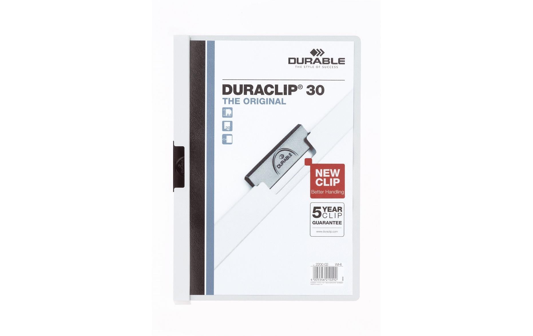 Durable Unterschriftenmappe – A4, weiss, Kunststoff