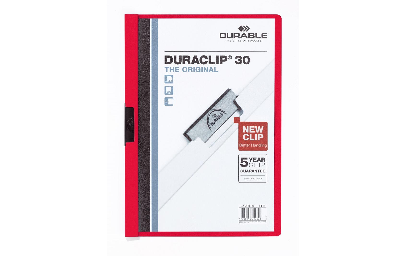 Durable Unterschriftenmappe – A4, rot, Kunststoff