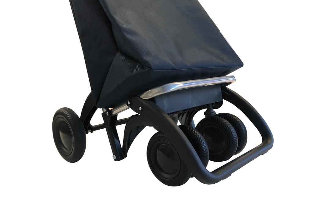 Rolser Stofftasche, Polyester, Schwarz/Weiss, 360×630×190 mm, mit 4 Rädern, 40 kg