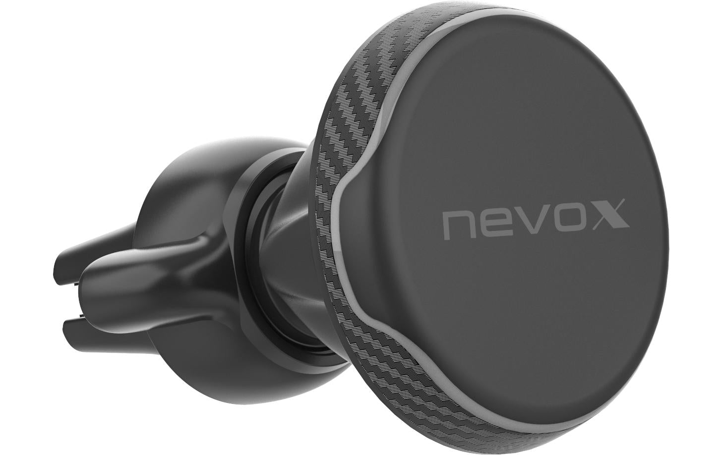 nevox Auto-Halterung – magnetisch, schwenkbar, Lüftungsschlitz, für Smartphones – Schwarz