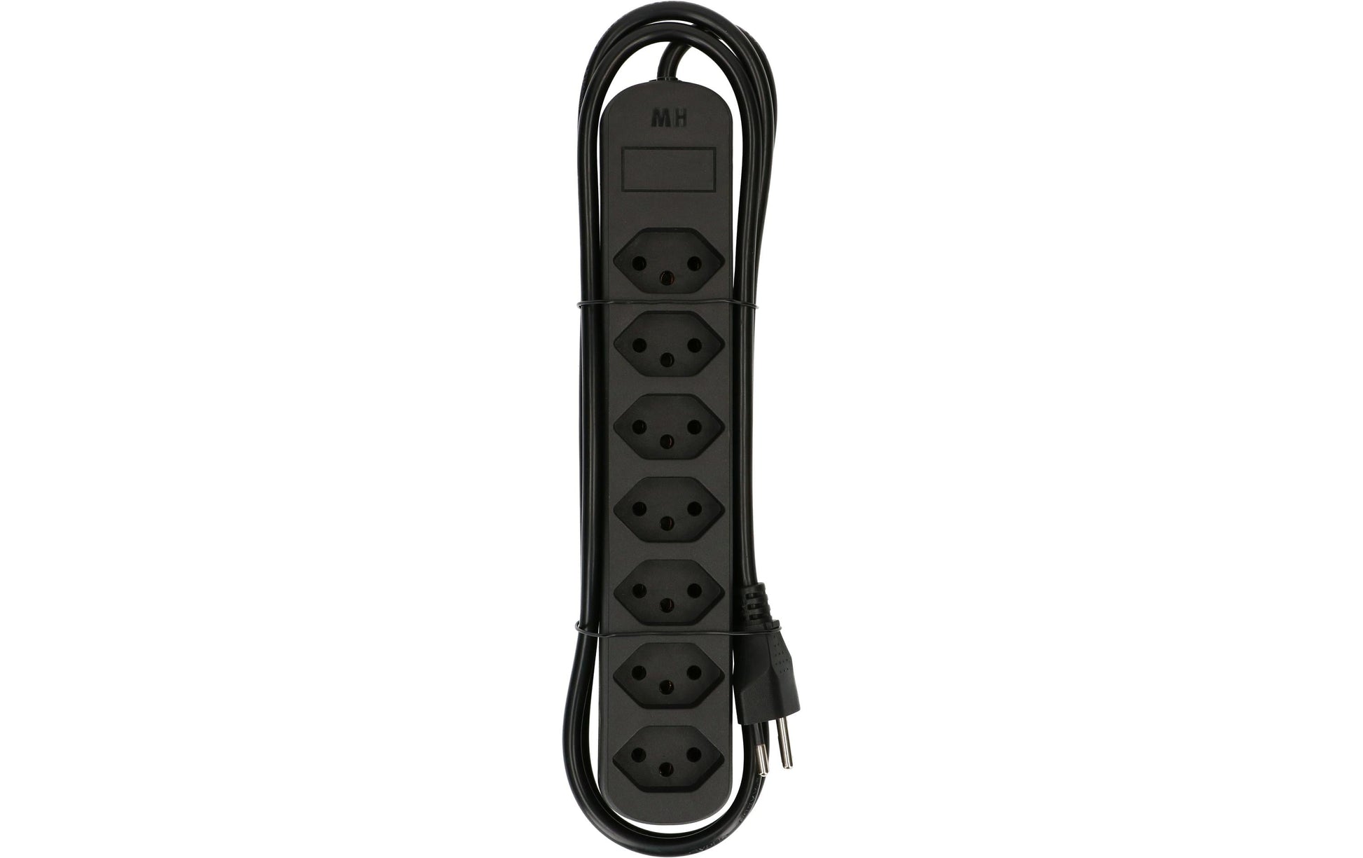 Max Hauri AG Max Hauri Basic-Line Steckdosenleiste – 7-fach, 1,5 m – Schwarz