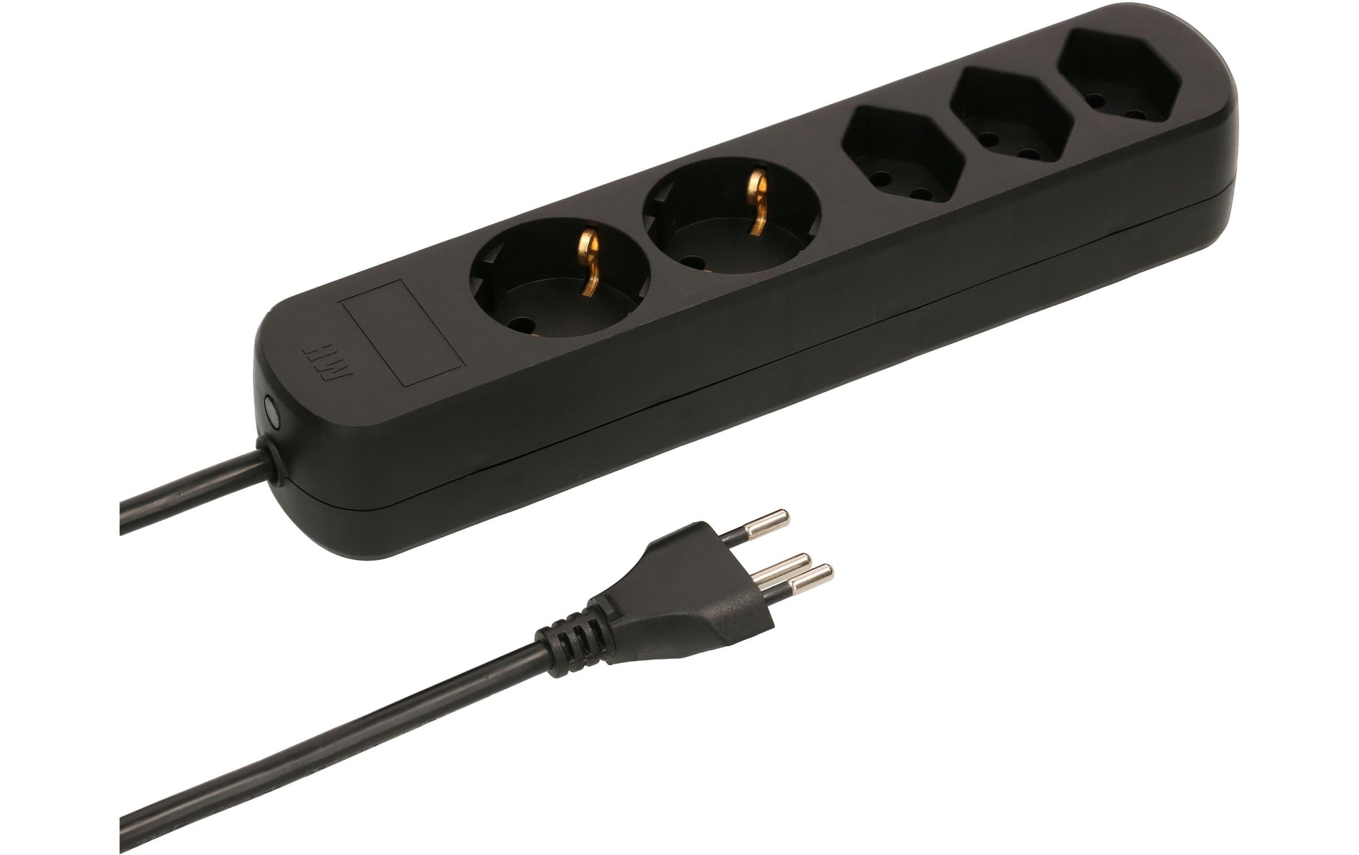 Max Hauri AG Max Hauri Basic-Line – Steckdosenleiste, 5× T13, ohne Schalter, 1,5 m, Stecker T12