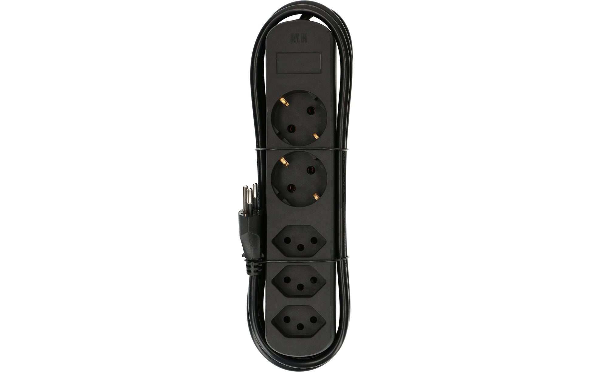Max Hauri AG Max Hauri Basic-Line – Steckdosenleiste, 5× T13, ohne Schalter, 1,5 m, Stecker T12