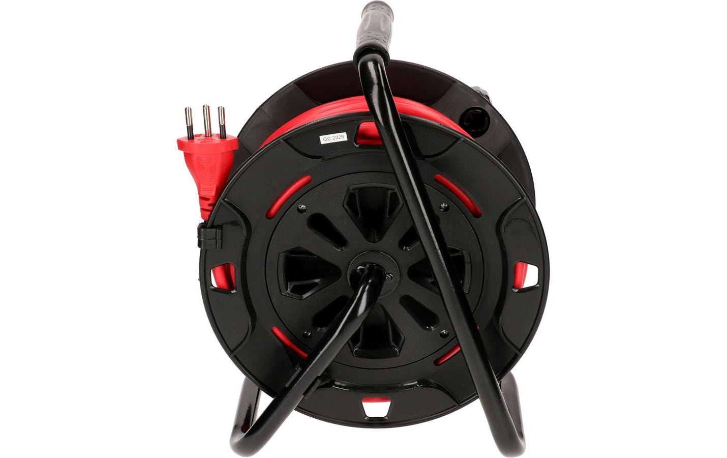 Max Hauri AG Max Hauri Kabelrolle, 15 m, 4×T13, Thermoschutz, Eingang T12 – Rot