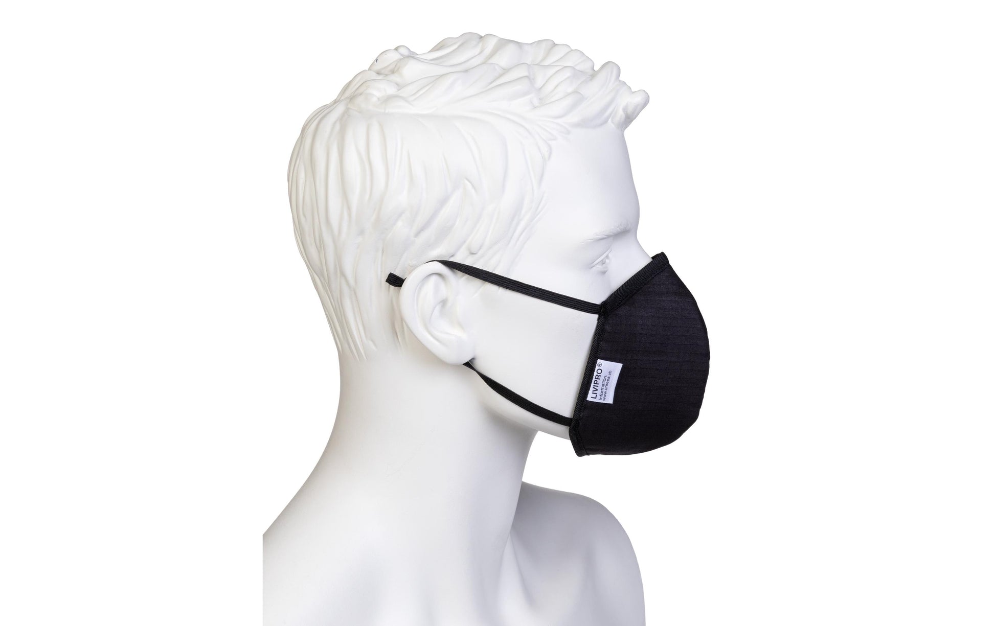 Unrepa LIVIPRO – Stoffmaske Evolution – M – schwarz – 1 Stk.