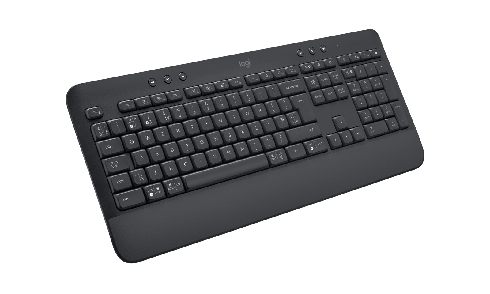 Logitech Signature K650 – Tastatur, UK-Layout (EN), Dunkelgrau