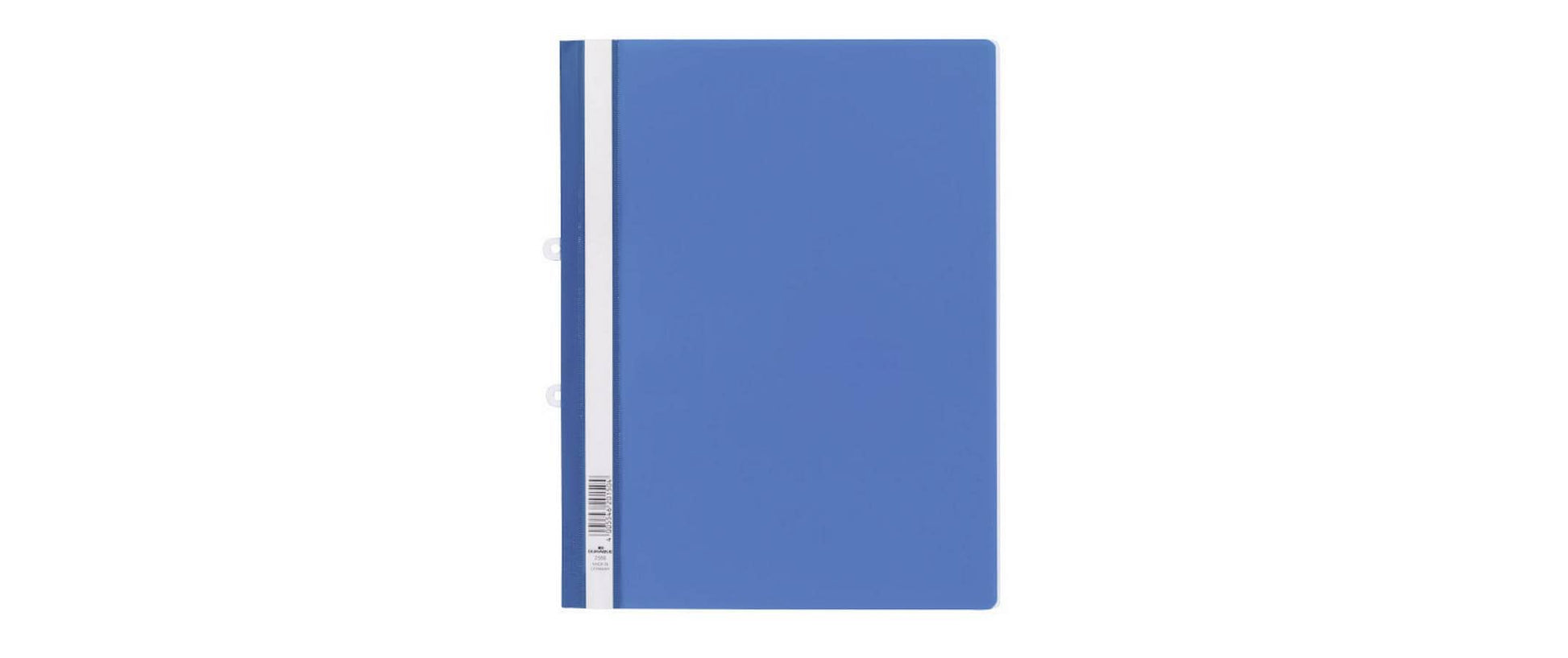 Durable Schnellhefter für A4, Polypropylen (PP), blau/transparent – mit Abheftvorrichtung – 1 Stk