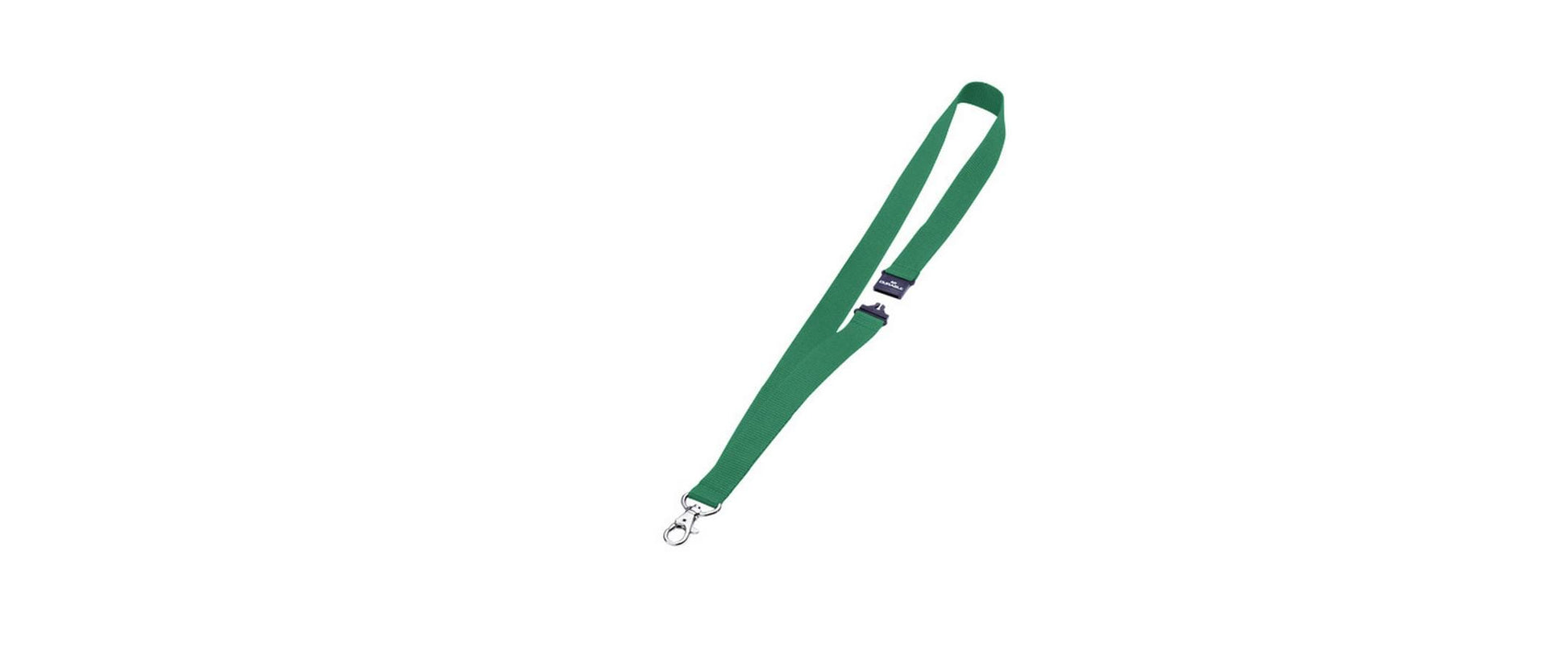 Durable Schlüsselanhänger Textilband – Kunststoff, B 20 × H 440 mm, Grün, Sicherheitsverschluss, 10 Stk.