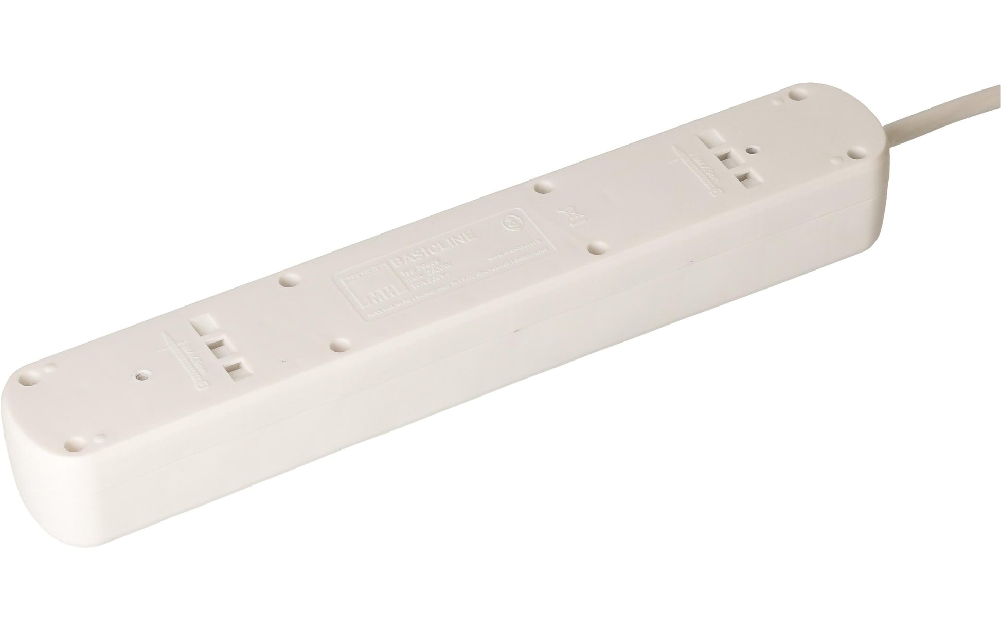 Max Hauri AG Max Hauri Basic-Line V2 – Steckdosenleiste, 8× T13, mit Schalter, 1,5 m, Stecker T12
