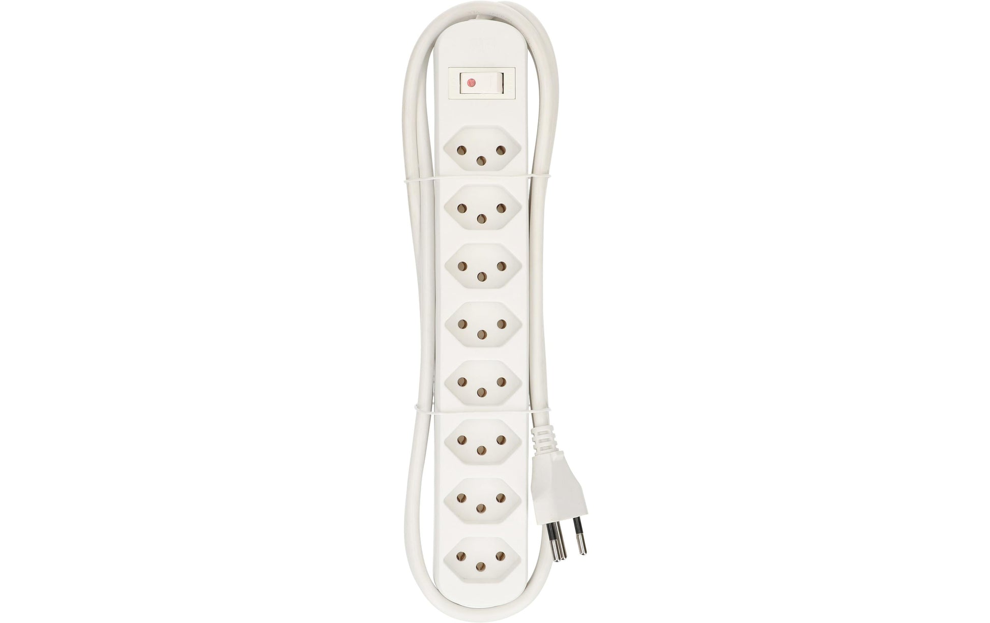 Max Hauri AG Max Hauri Basic-Line V2 – Steckdosenleiste, 8× T13, mit Schalter, 1,5 m, Stecker T12