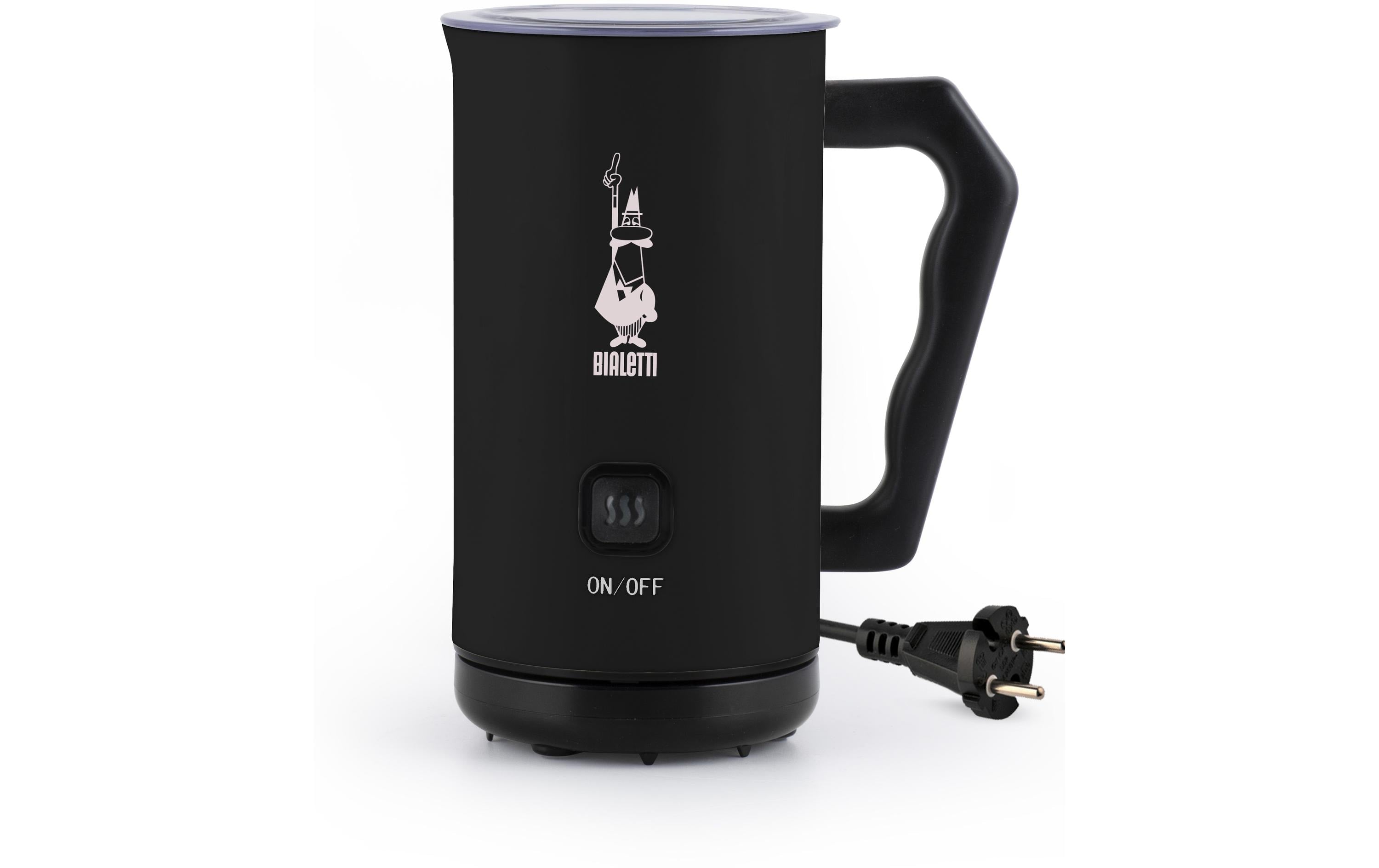 Bialetti Elektrischer Milchschäumer – Füllmenge 300 ml, Schaum 150 ml, Schwarz