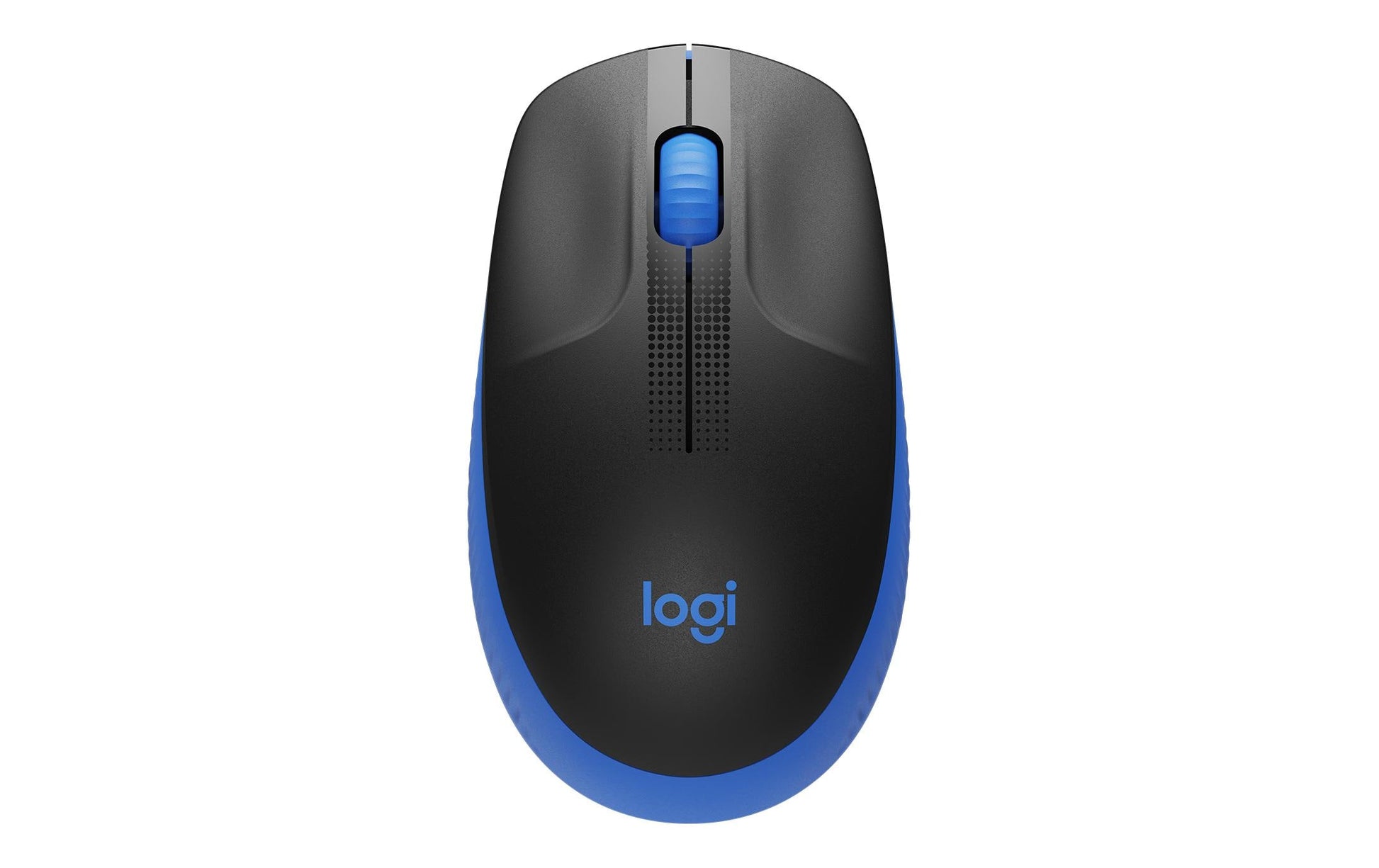 Logitech M190 Full-Size Maus – kabellos, blau