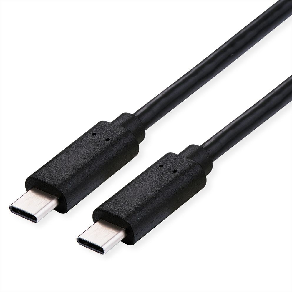 VALUE USB-C auf USB-C Kabel – USB4 40 Gbit/s – 0,5 m – PD 100 W – Schwarz