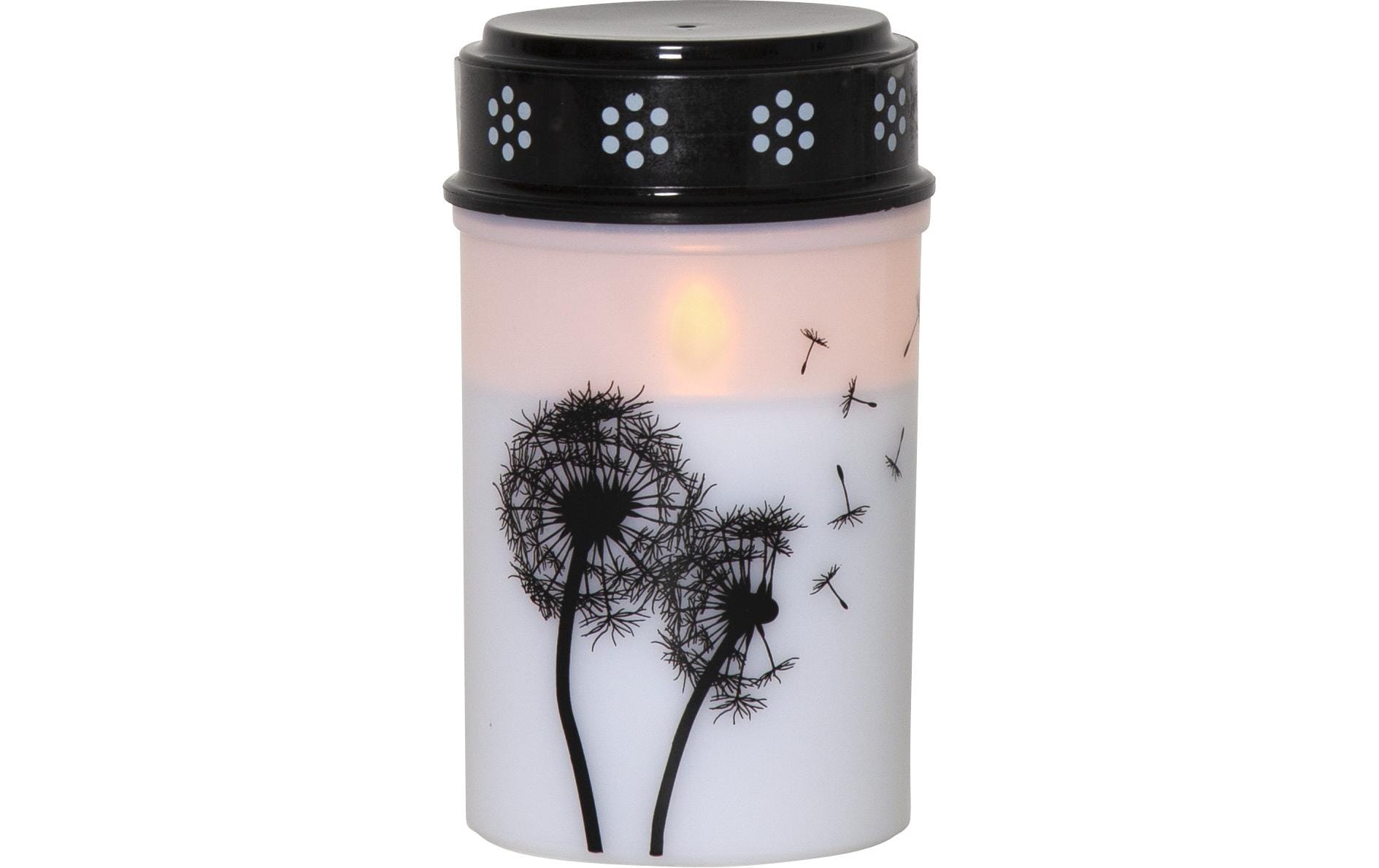 Star Trading Grablicht – LED, für Ø 7 × 12 cm – Kunststoff, weiss