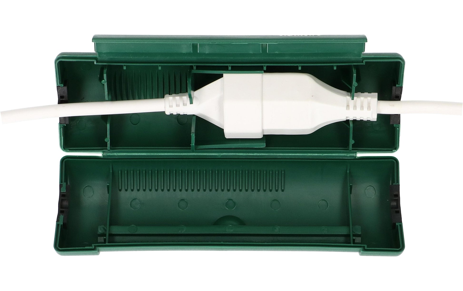 Max Hauri AG Max Hauri Safety Box S Aussen-Kabelbox, 200×64×52 mm, IP44, Aussenbereich – Grün