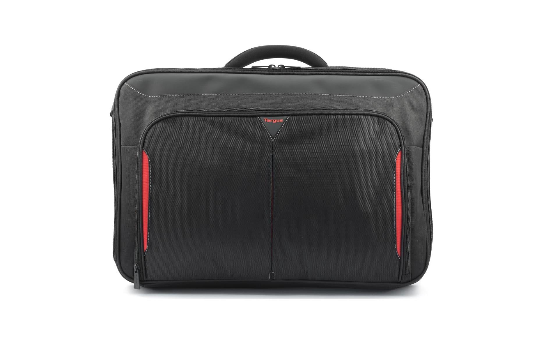 Targus Classic+ Notebook-Tasche für Notebooks bis 18" – mit Schulterriemen, Dokumentenfach – Schwarz