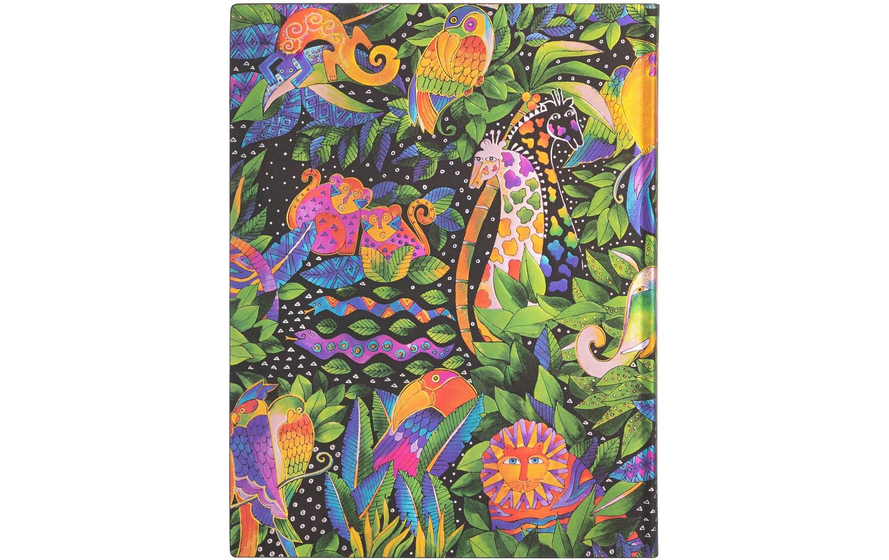 Paperblanks Notizbuch Flexis Jungle Song, Fadenheftung, Softcover, 176 Seiten, 100 g/m² – mehrfarbig