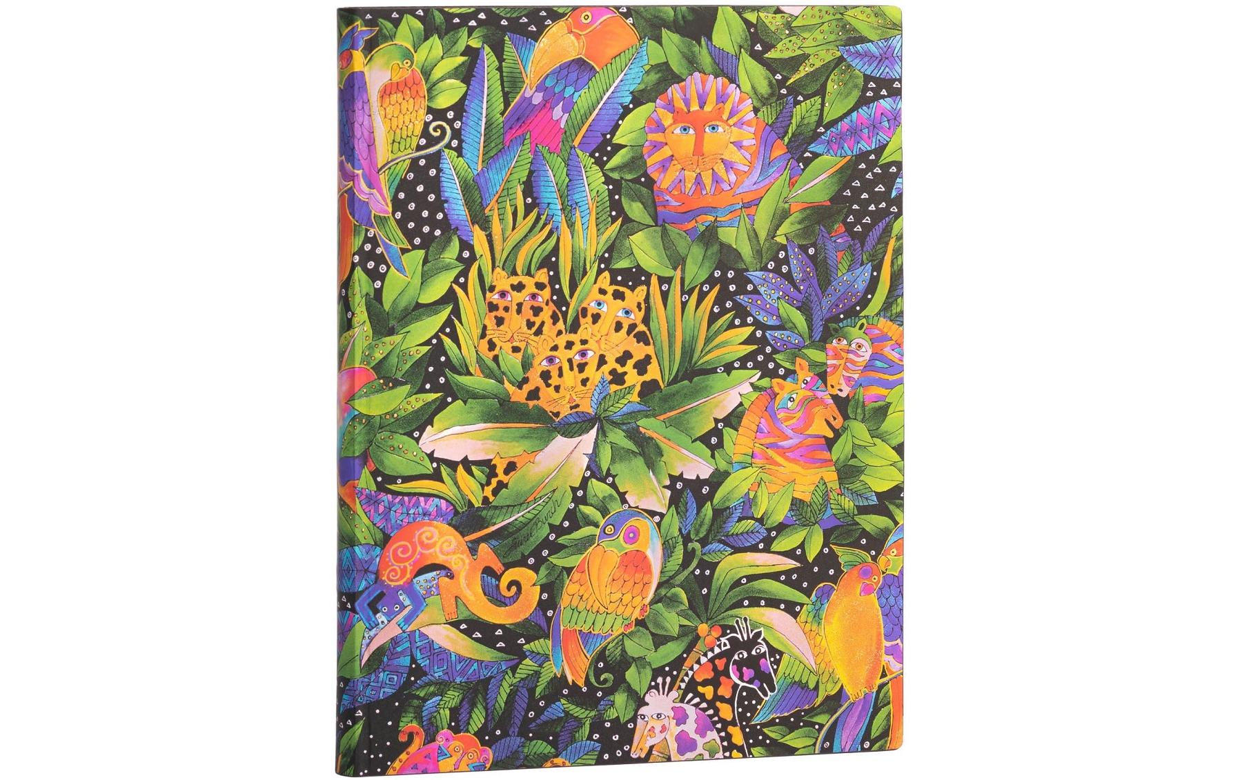 Paperblanks Notizbuch Flexis Jungle Song, Fadenheftung, Softcover, 176 Seiten, 100 g/m² – mehrfarbig