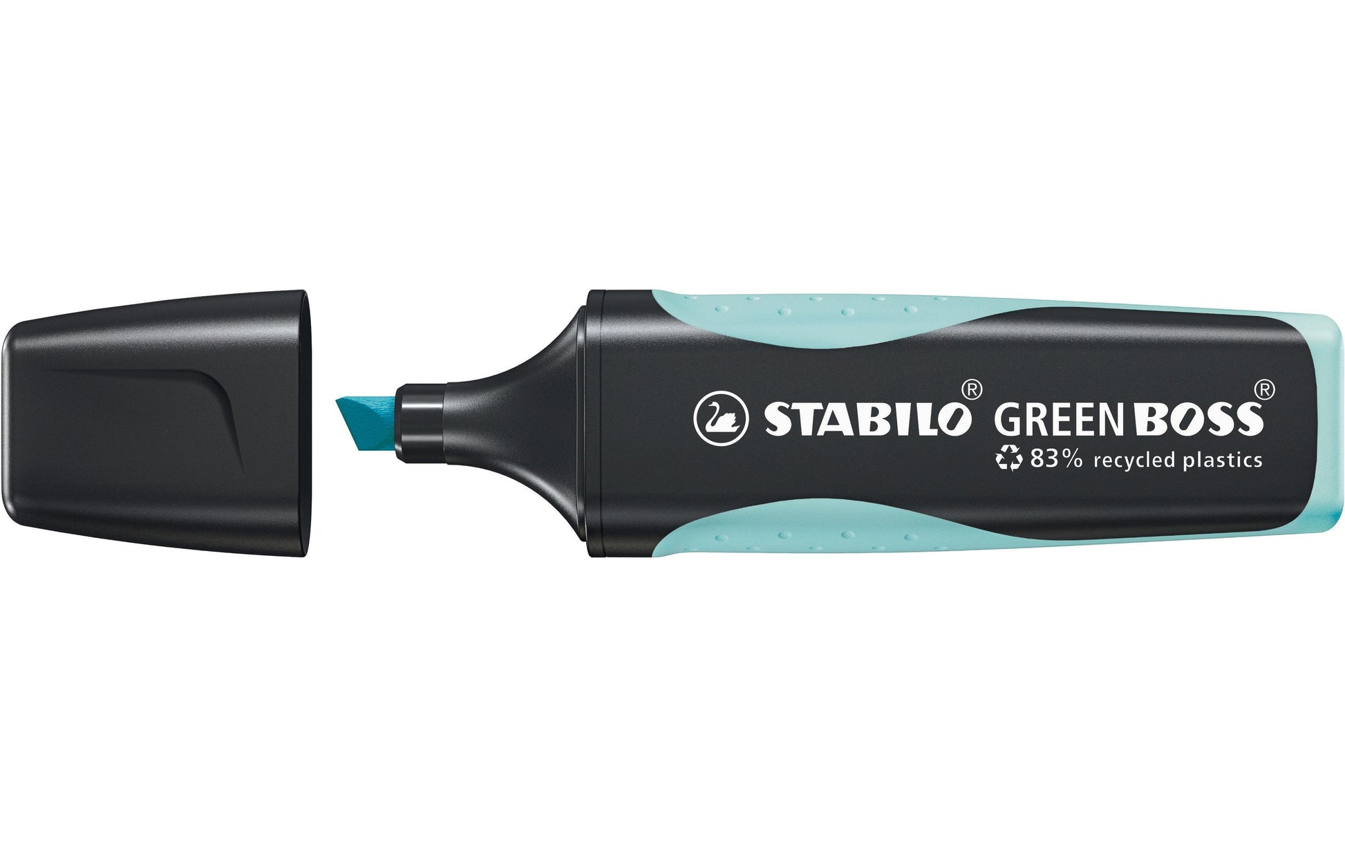 STABILO BOSS Textmarker Pastelltürkis – Keilspitze, 2–5 mm, nachfüllbar