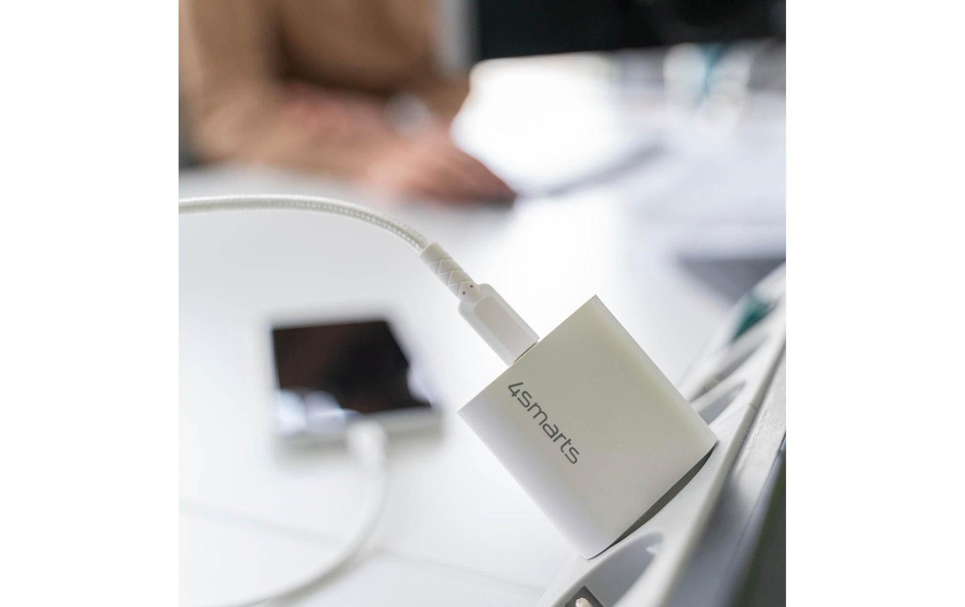 4smarts VoltPlug USB-Ladegerät 20 W – USB-C×1 – PD – Weiss
