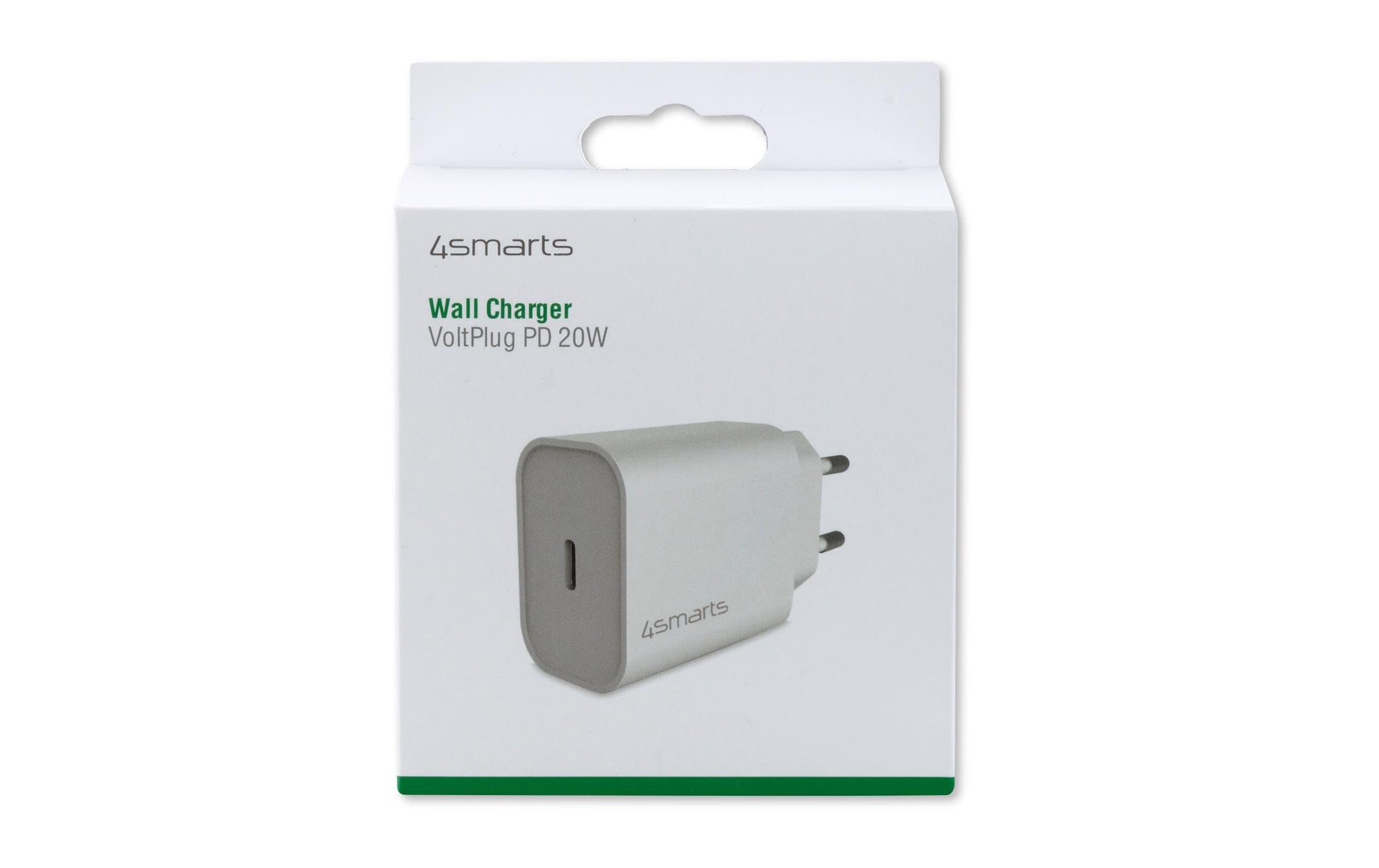 4smarts VoltPlug USB-Ladegerät 20 W – USB-C×1 – PD – Weiss