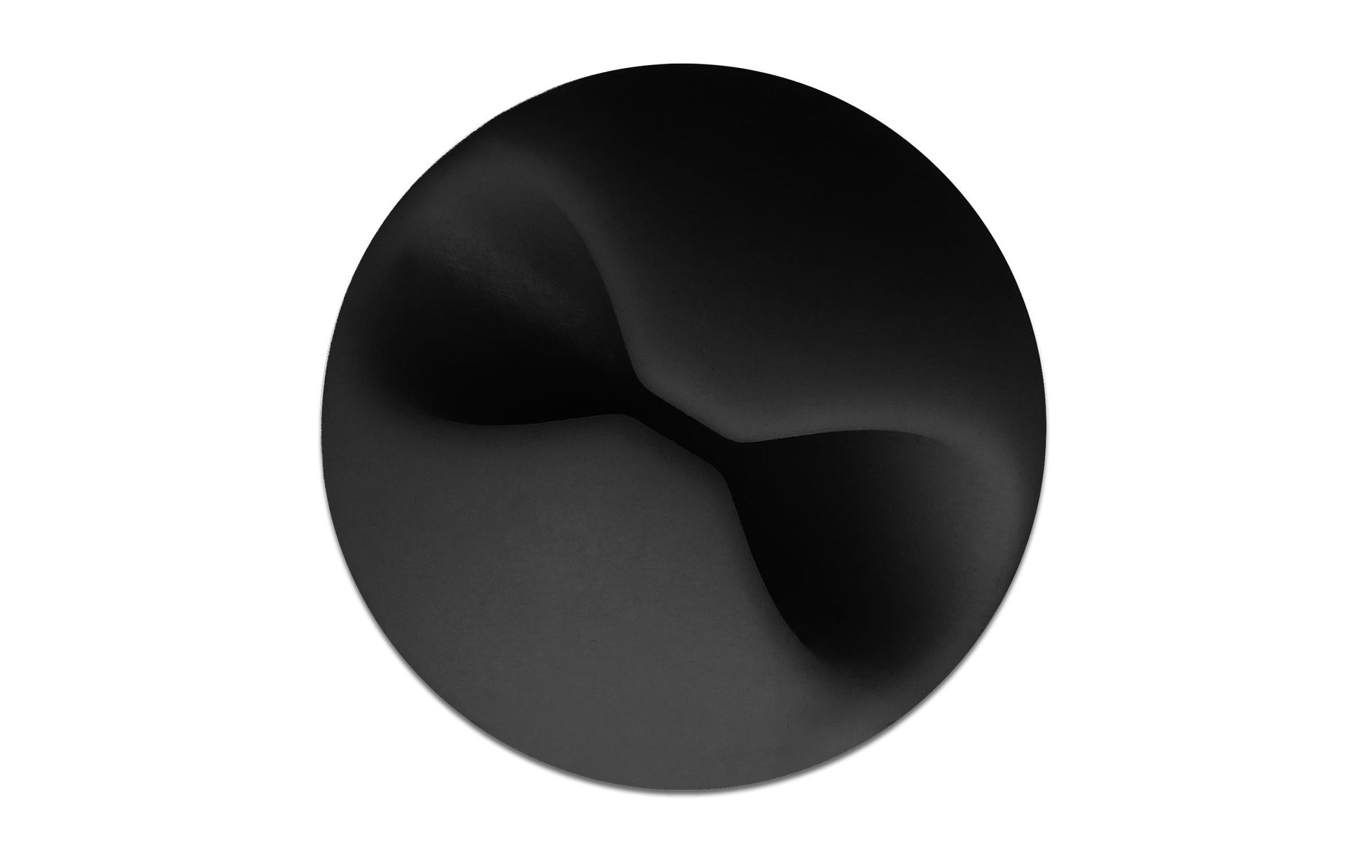 DeLOCK Kabelhalter, selbstklebend, Ø 6,5 mm, 6er-Pack – schwarz