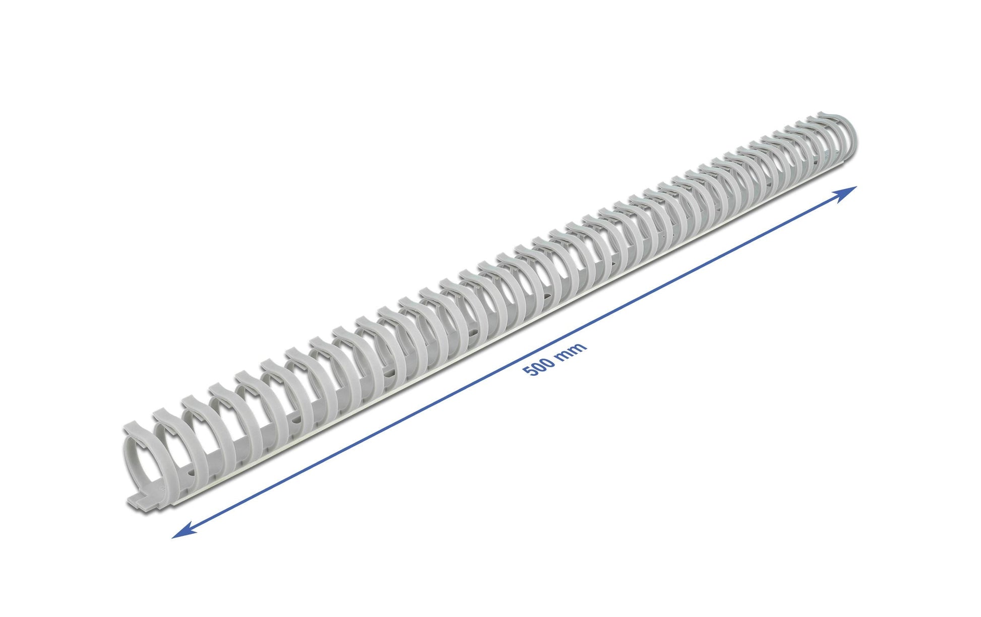 DeLOCK Wandkanal – 35×30 mm – 0,5 m – Kunststoff – Grau, selbstklebend, Schraubbefestigung, 1 Stk.