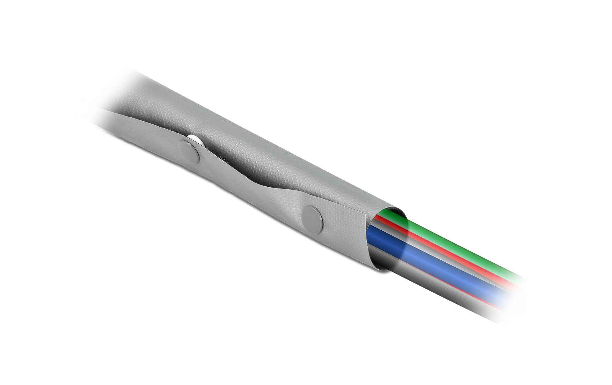 DeLOCK Kabelschlauch – Ø 19 mm – 2 m – PVC – Grau