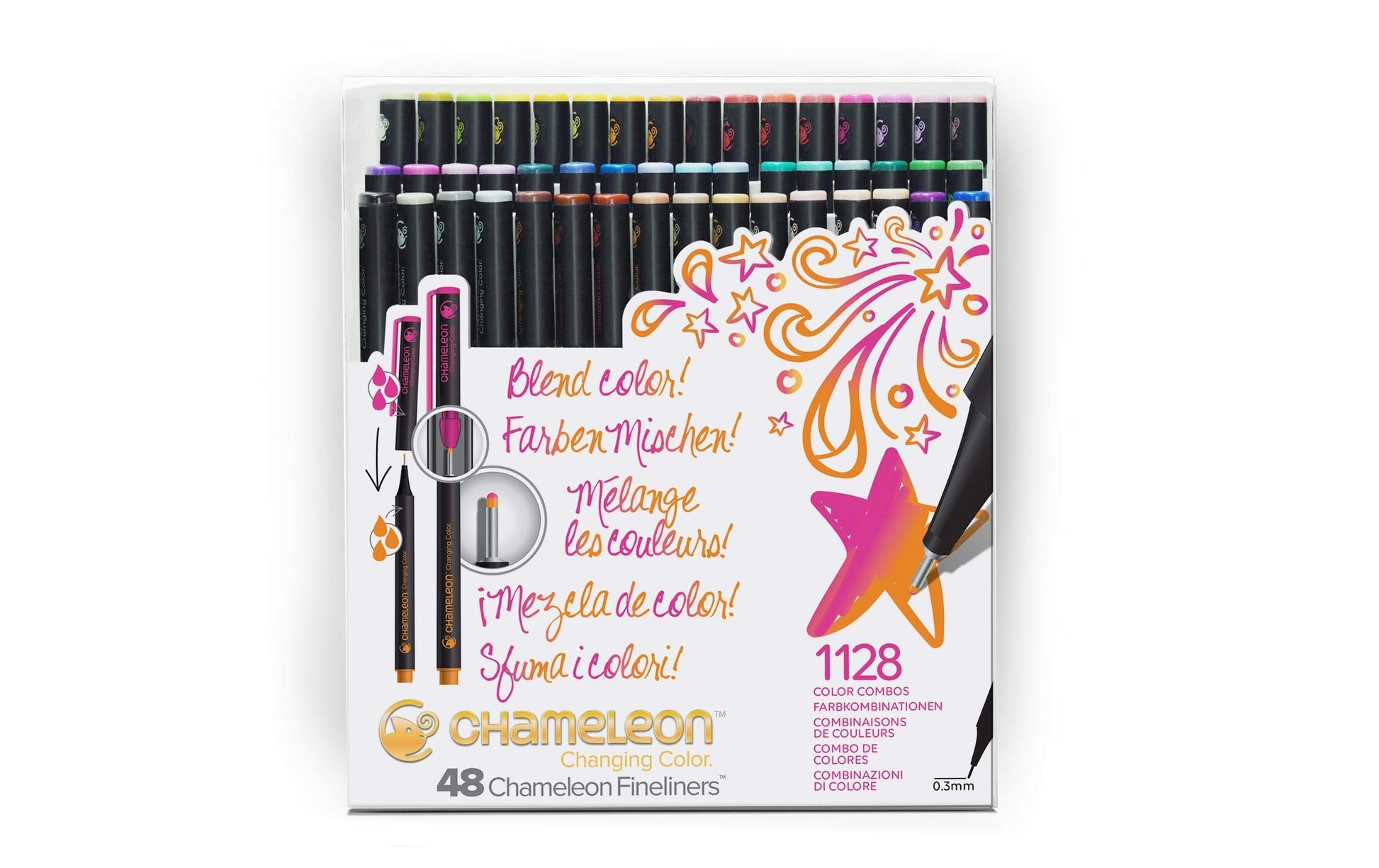 Chameleon Fineliner – 48er-Set 0,3 mm – sortiert