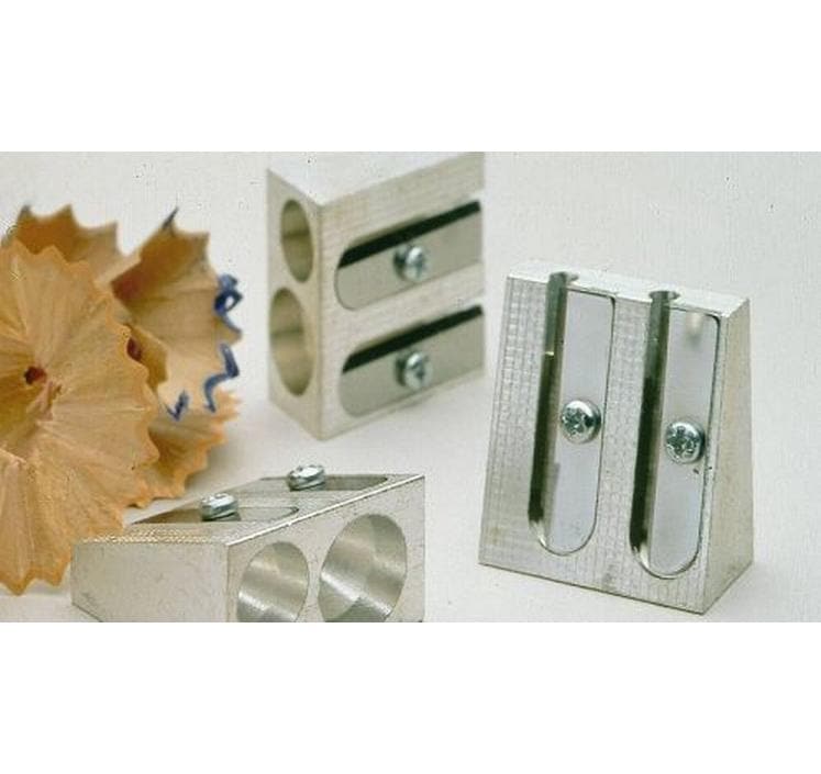 Wedo Doppelspitzer – für Ø 8 + 11 mm – Metall – Silber