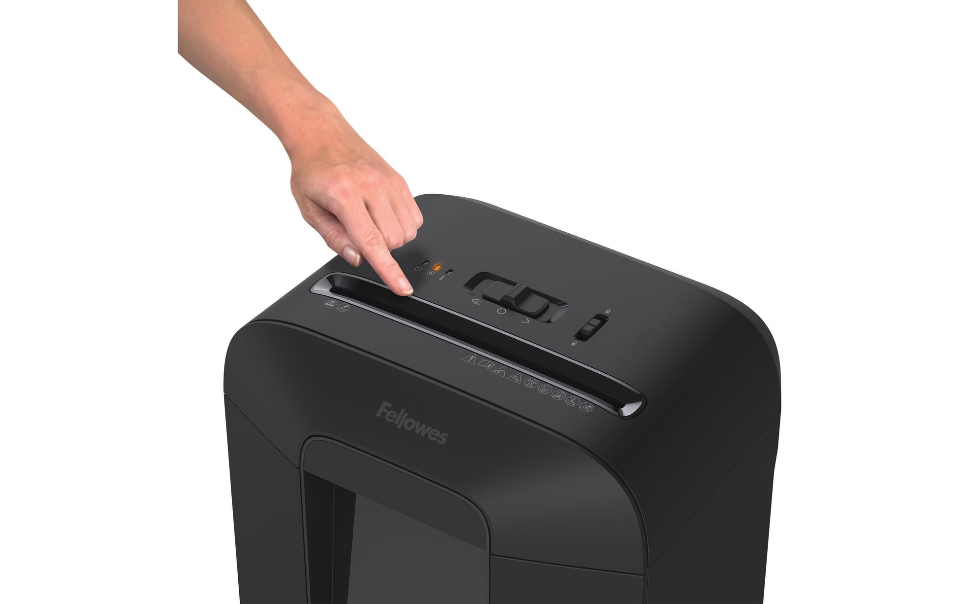 Fellowes LX85 – Aktenvernichter, DIN P-4, Partikelschnitt 4 × 40 mm, 12 Blatt, 19 l, mit Autofeed