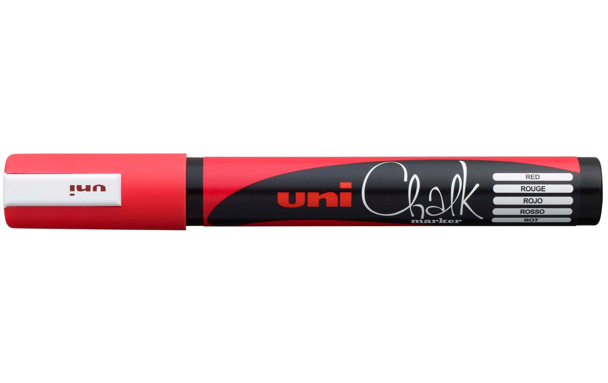 Uni-Ball PWE-5M Kreidemarker – Rund 1,8–2,5 mm – Rot, für Glas