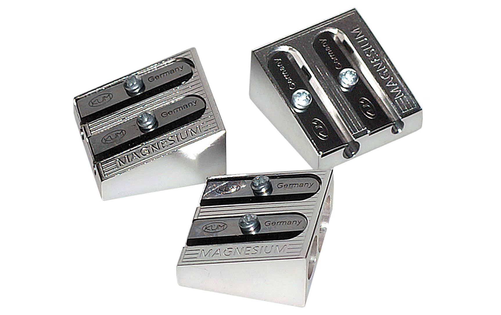Wedo Doppelspitzer – für Ø 8 + 11 mm – Metall – Silber