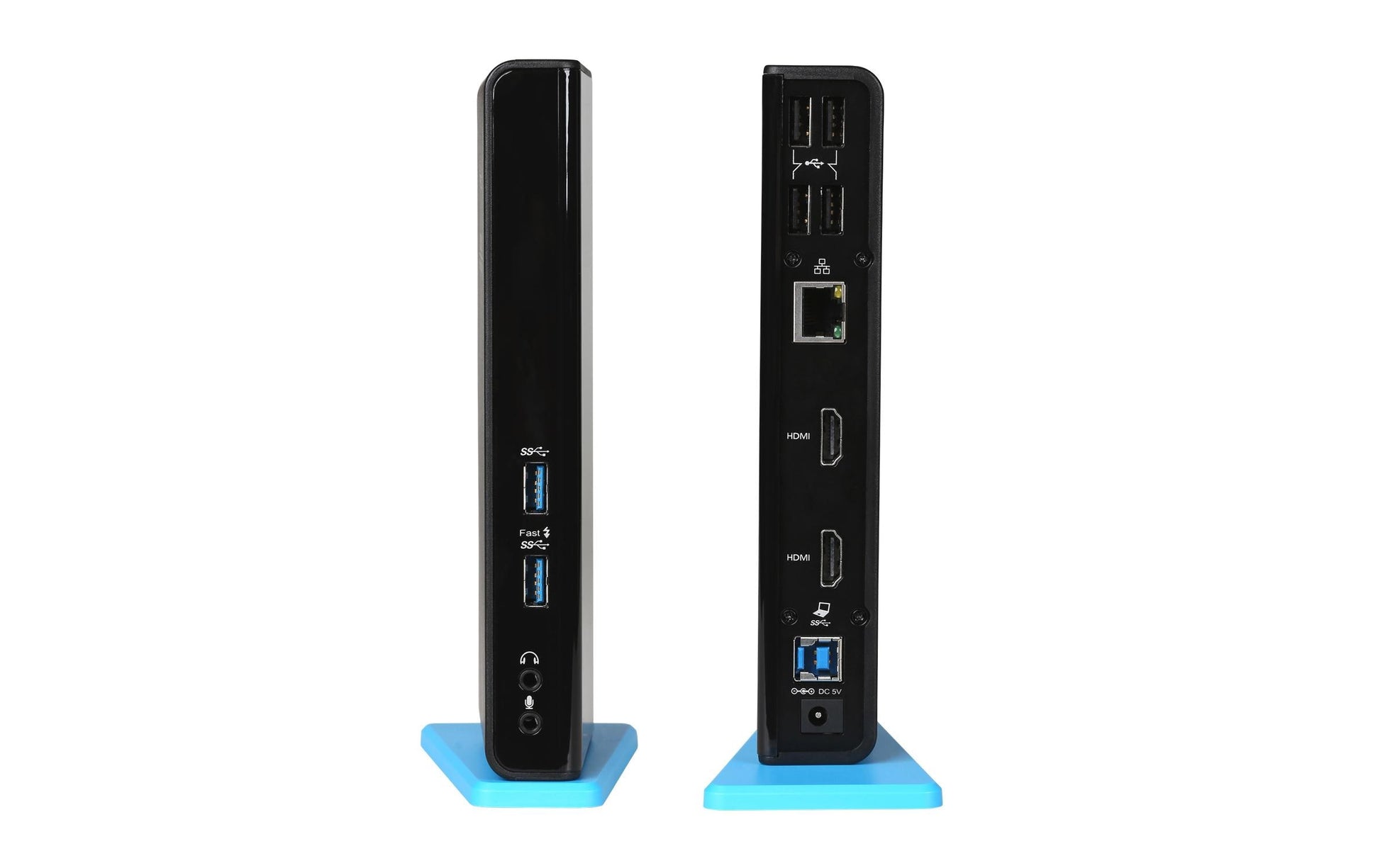 i-tec Dockingstation – USB-A, 2× HDMI, 6× USB-A, 3,5 mm Audio, GbE, für Windows/Mac/Linux