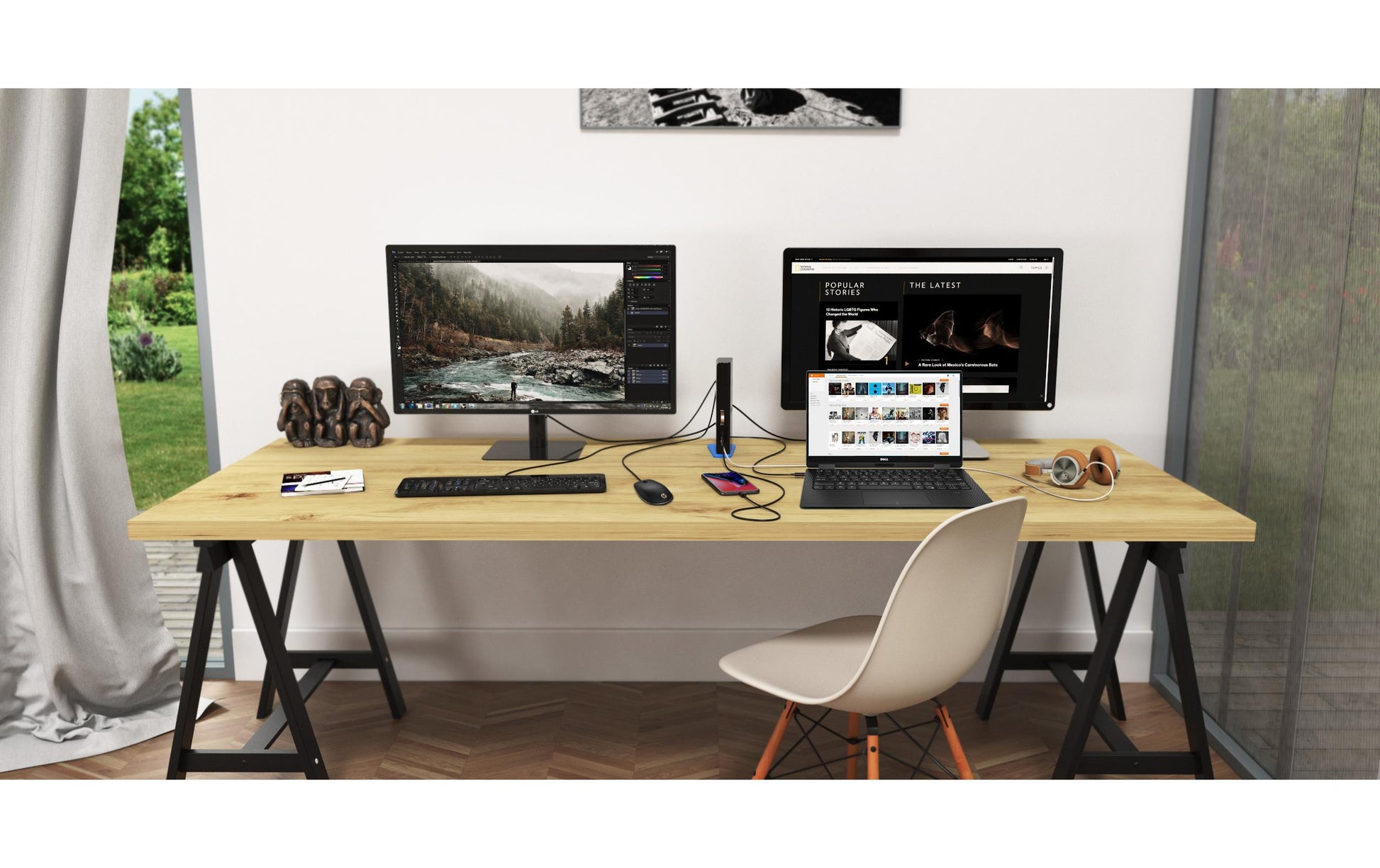 i-tec Dockingstation – USB-A, 2× HDMI, 6× USB-A, 3,5 mm Audio, GbE, für Windows/Mac/Linux