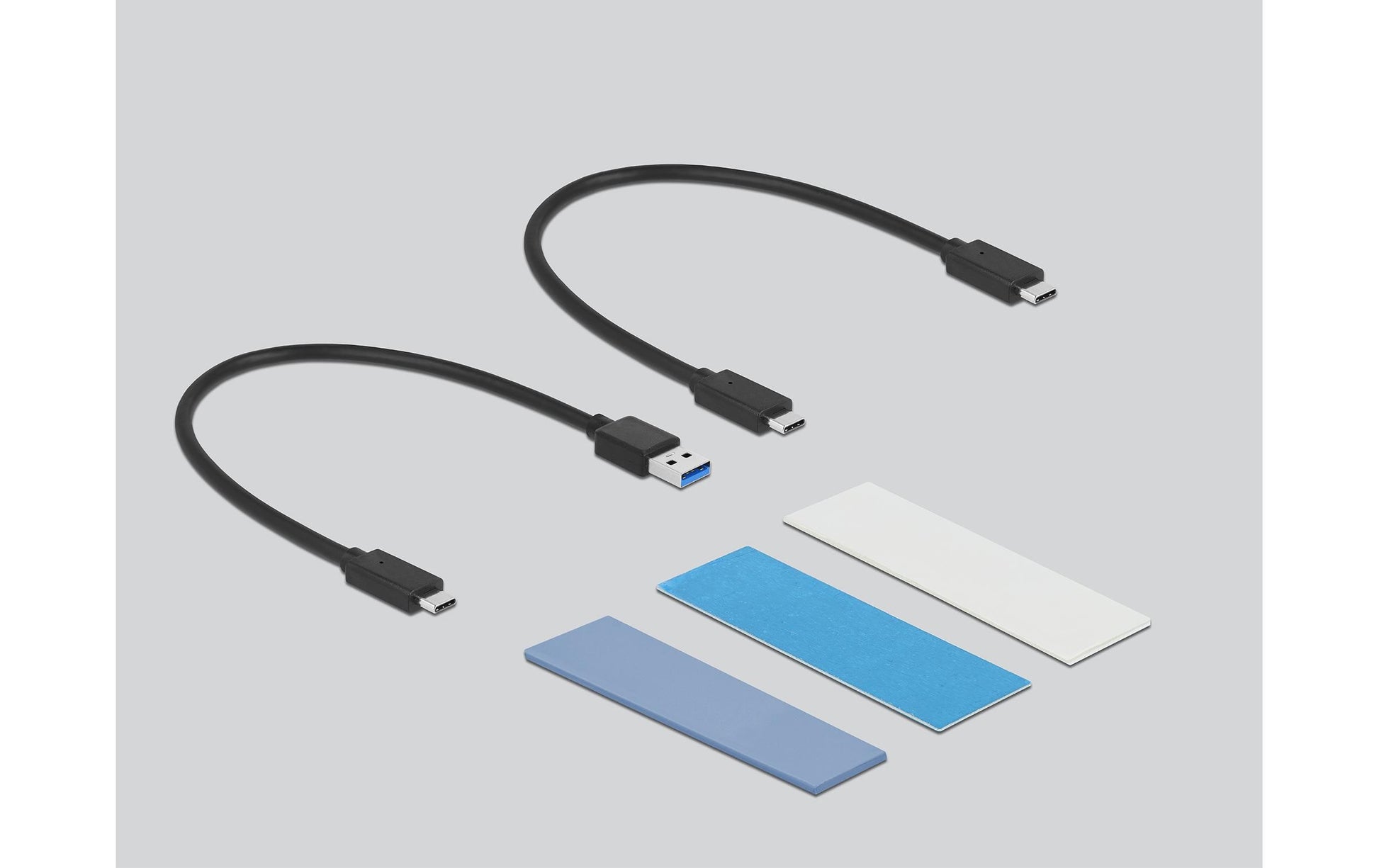 DeLOCK M.2 SSD-Gehäuse – 1-Bay extern – USB 3.2 Gen 2 (10 Gbit/s), USB-C – für M.2 NVMe (PCIe) und M.2 SATA