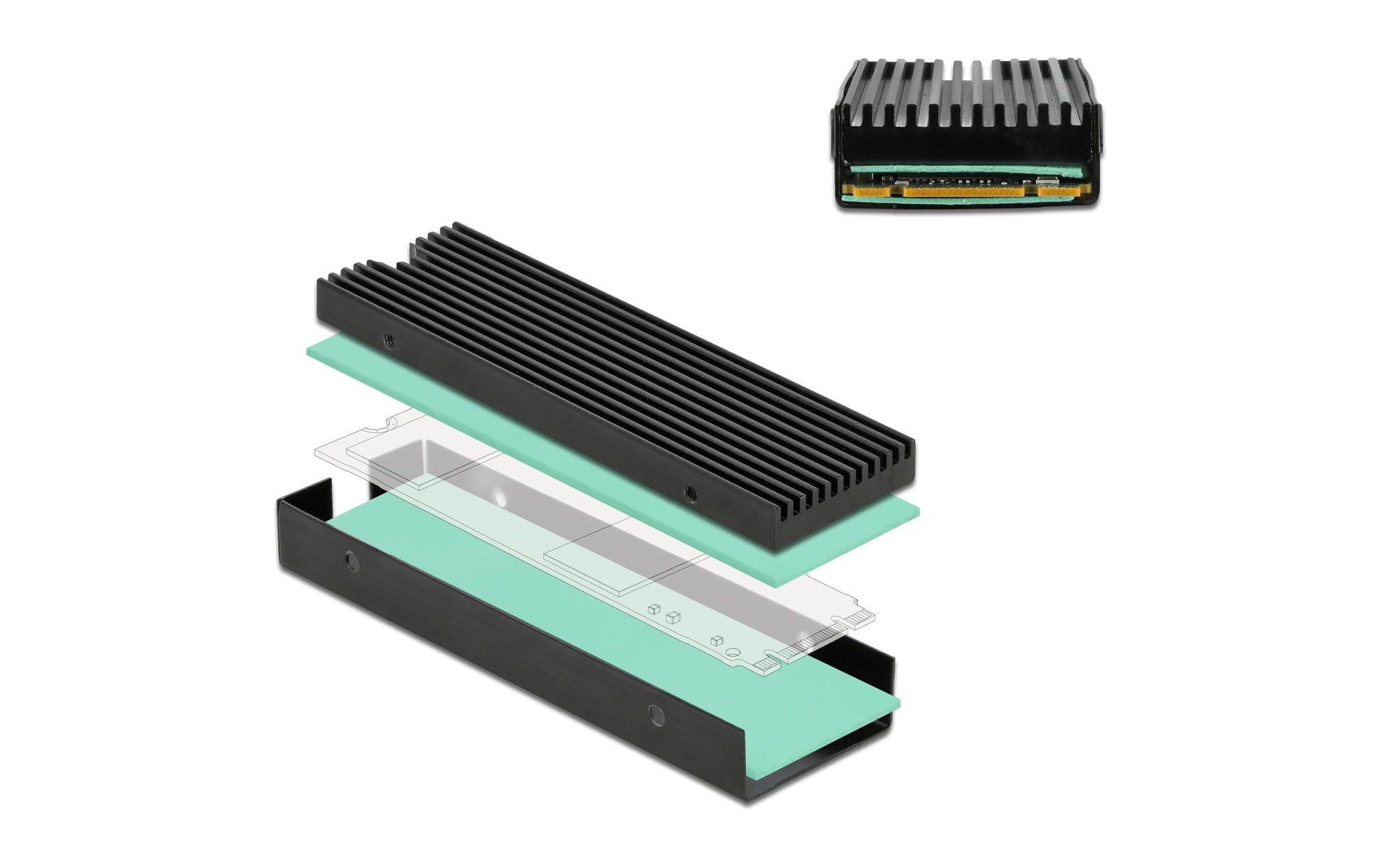 DeLOCK M.2-Kühlkörper 2280 – für M.2 SSD 2280