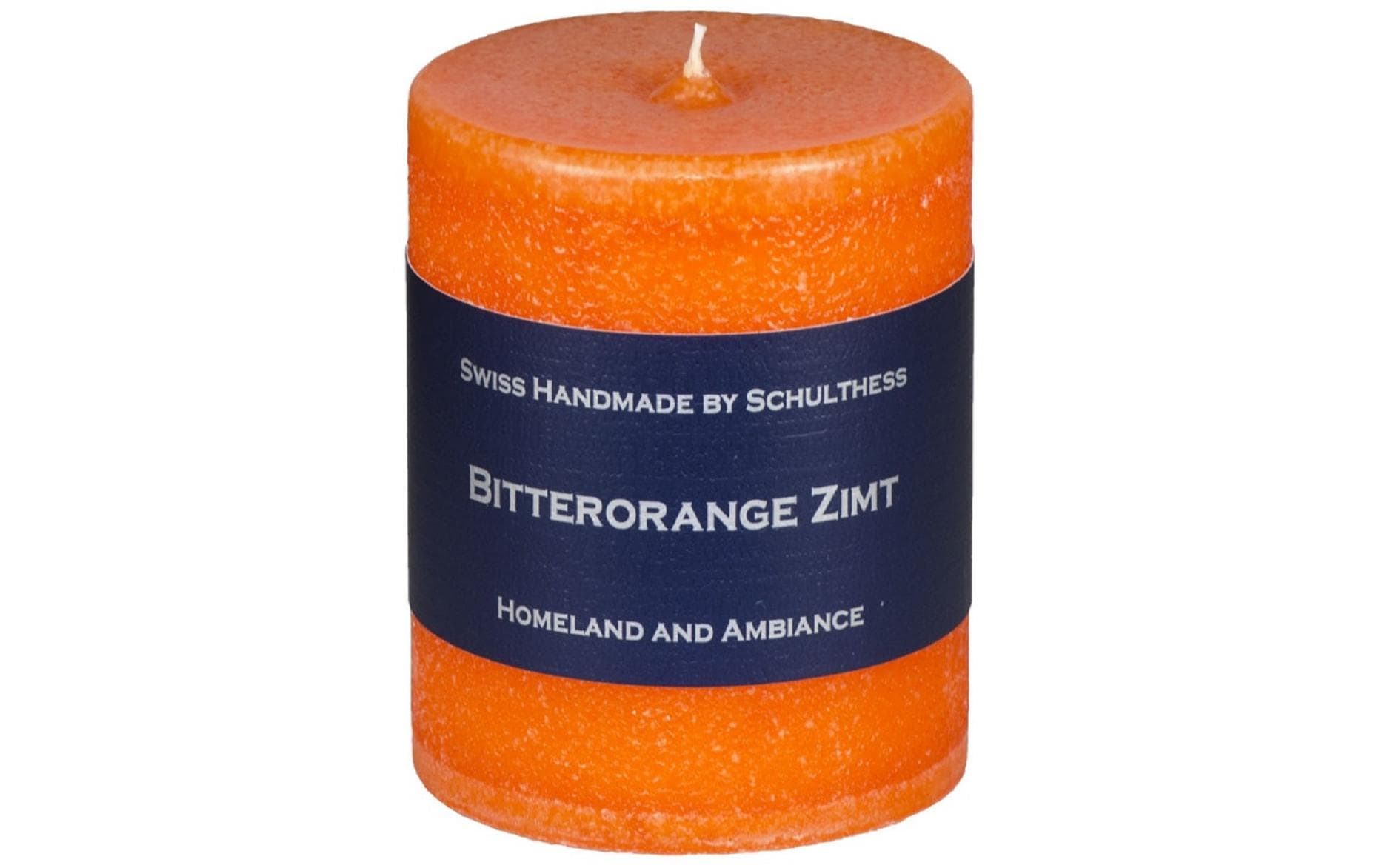 Schulthess Kerzenhandwerk Duftkerze – Bitterorange & Zimt – Ø 7 × 8 cm