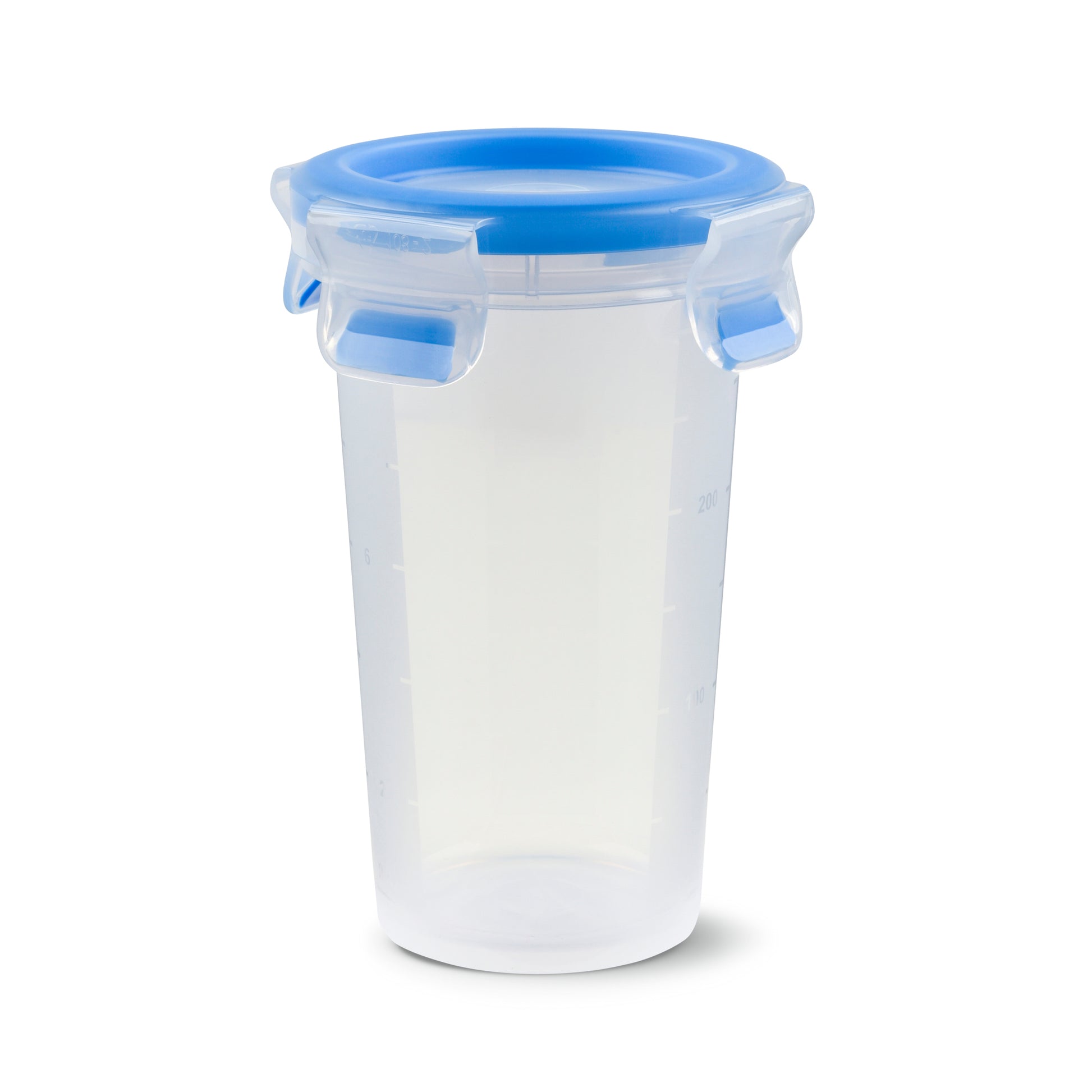 EMSA Vorratsdose 350 ml, 10 × 10 × 13,4 cm, Polypropylen (PP), transparent/blau